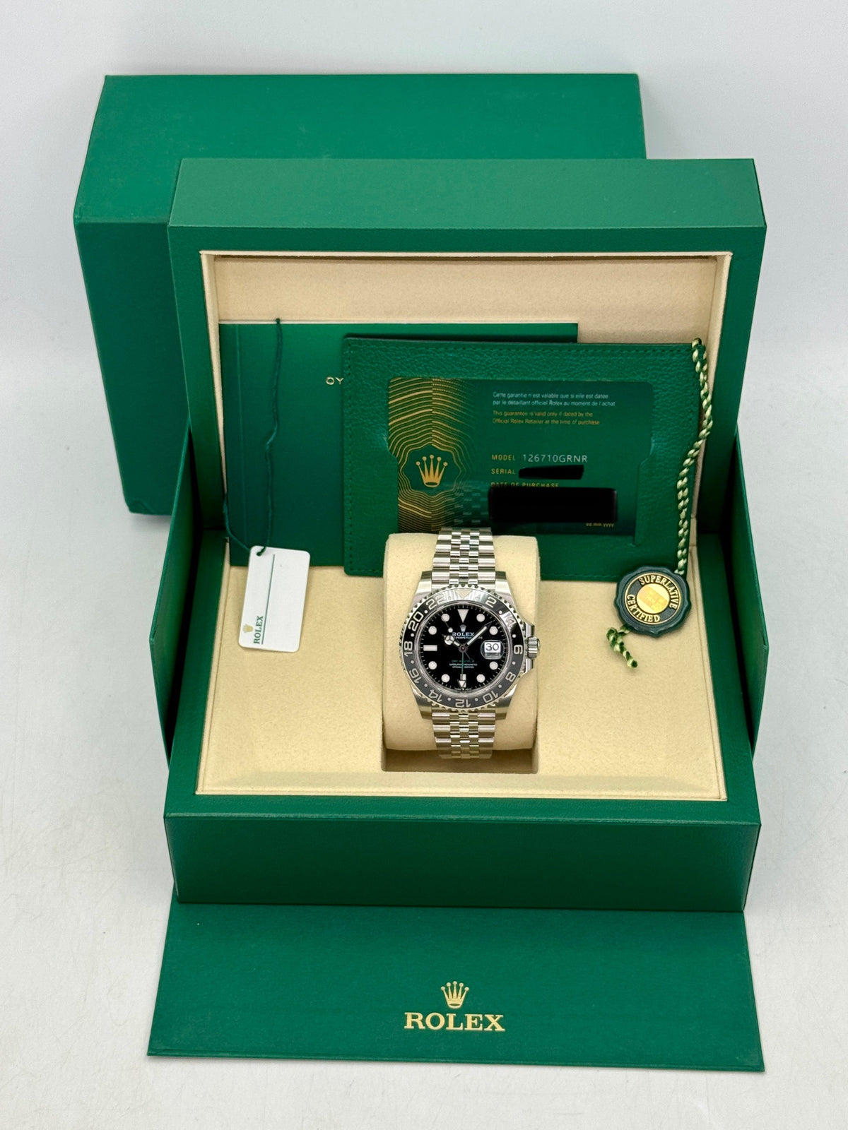 NEW 2026 Rolex GMT-Master II Bruce Wayne 40mm 126710GRNR Jubilee - MyWatchLLC