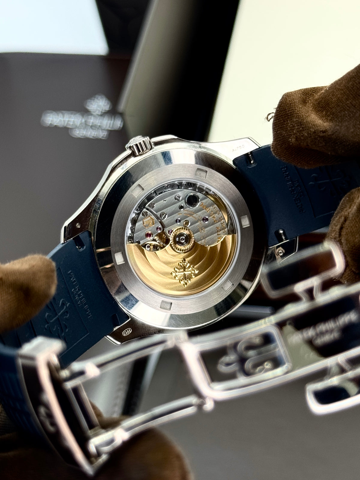 2026 Patek Philippe Aquanaut 42mm 5168G-001 White Gold Blue Dial (STICKERED) - MyWatchLLC