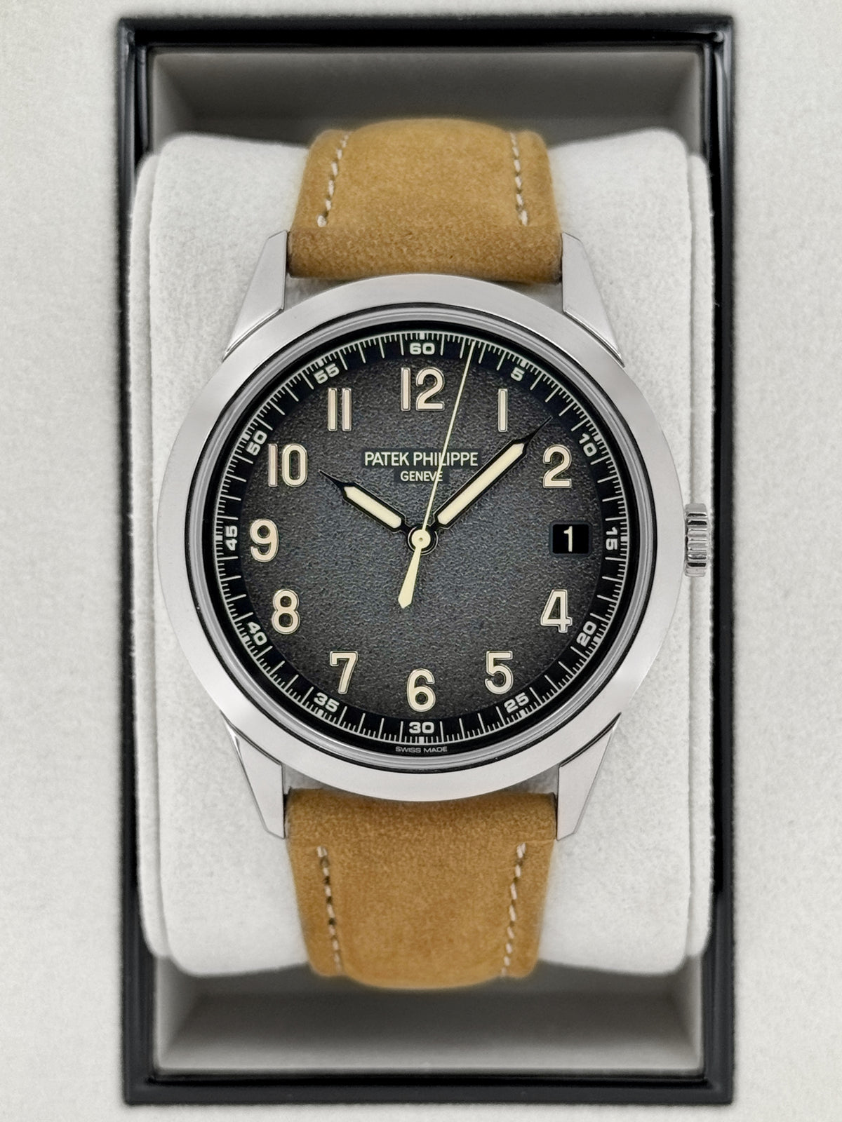 2026 Patek Philippe Calatrava 40mm 5226G White Gold Gray Dial - MyWatchLLC