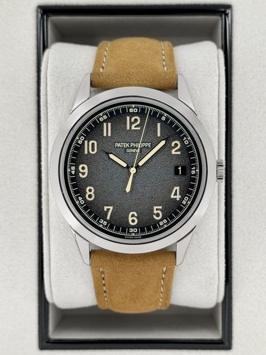 2026 Patek Philippe Calatrava 40mm 5226G White Gold Gray Dial - MyWatchLLC