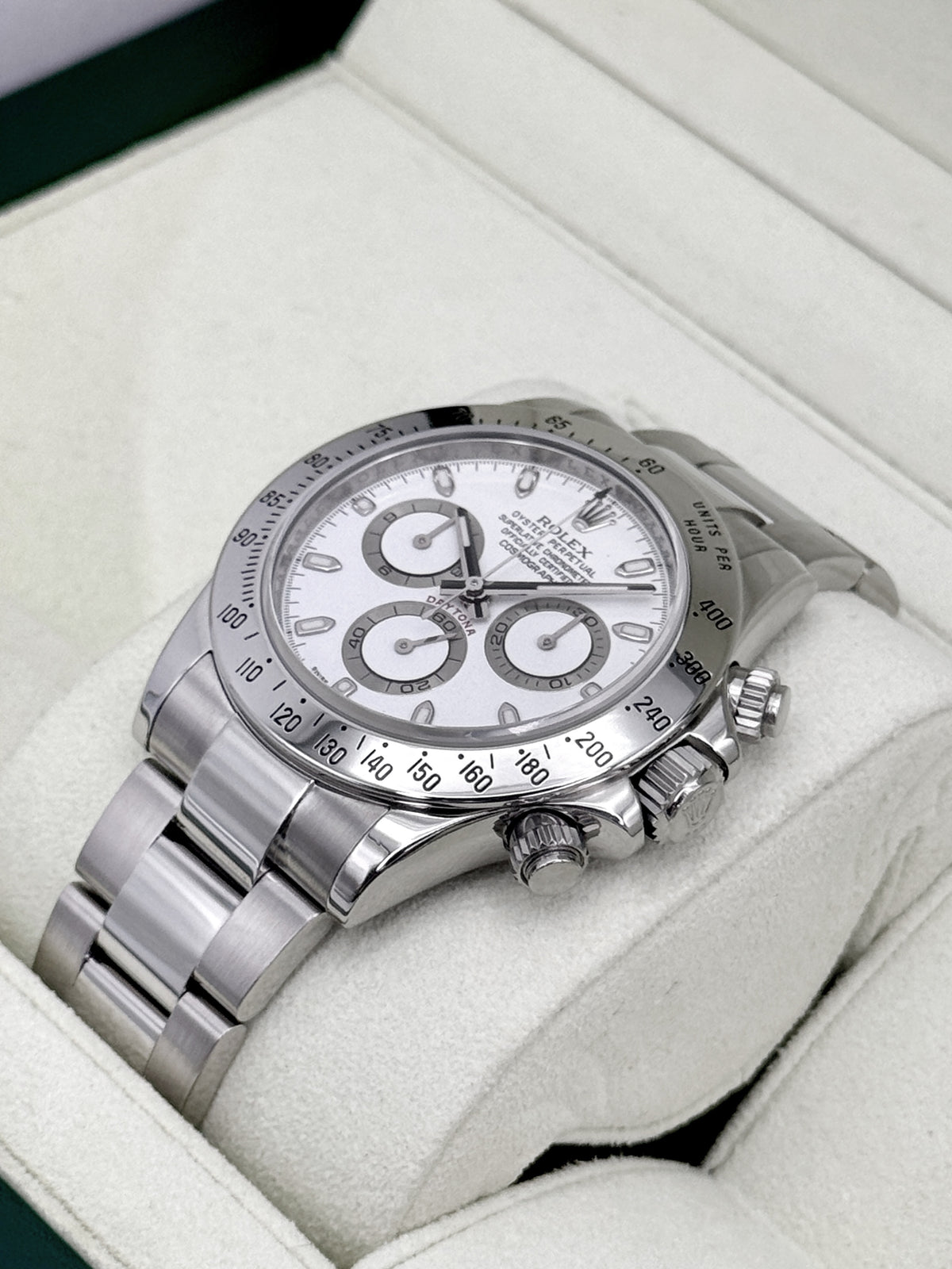 2012 Rolex Daytona 40mm 116520 Stainless Steel White Dial (Collectors Set) - MyWatchLLC