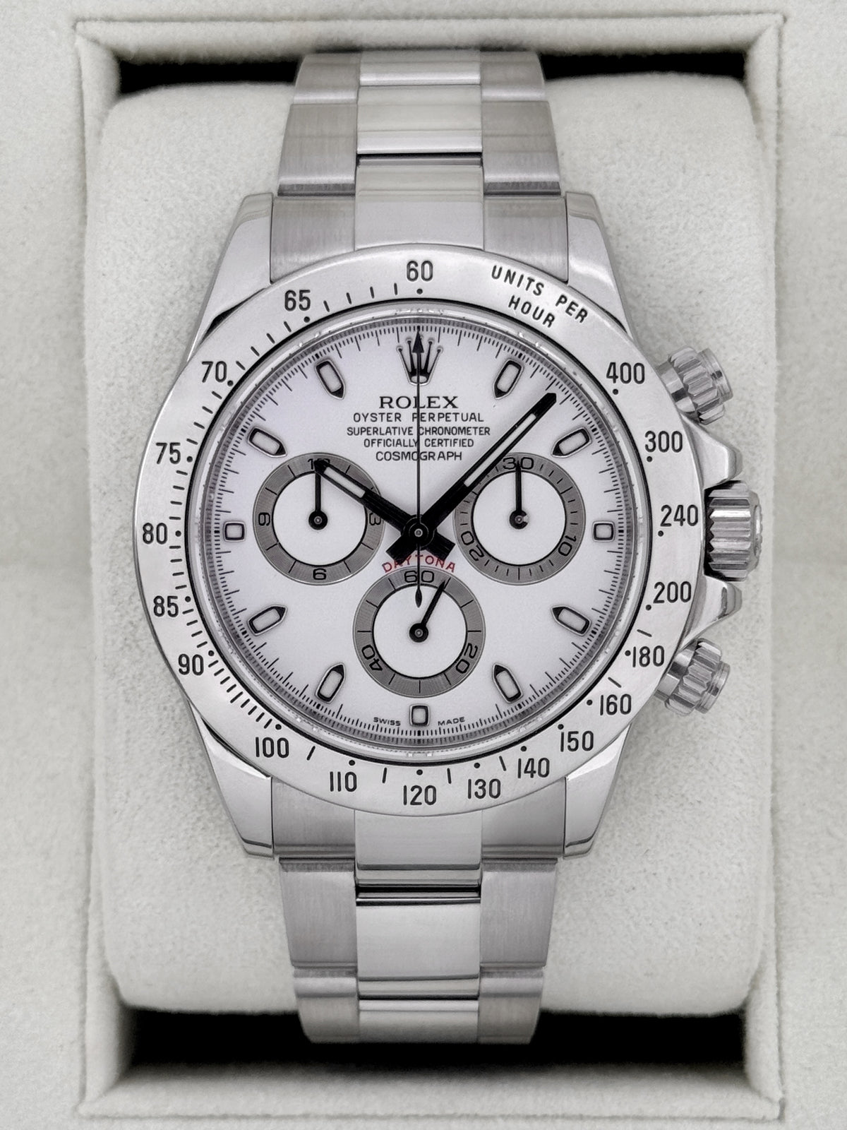 2012 Rolex Daytona 40mm 116520 Stainless Steel White Dial (Collectors Set) - MyWatchLLC