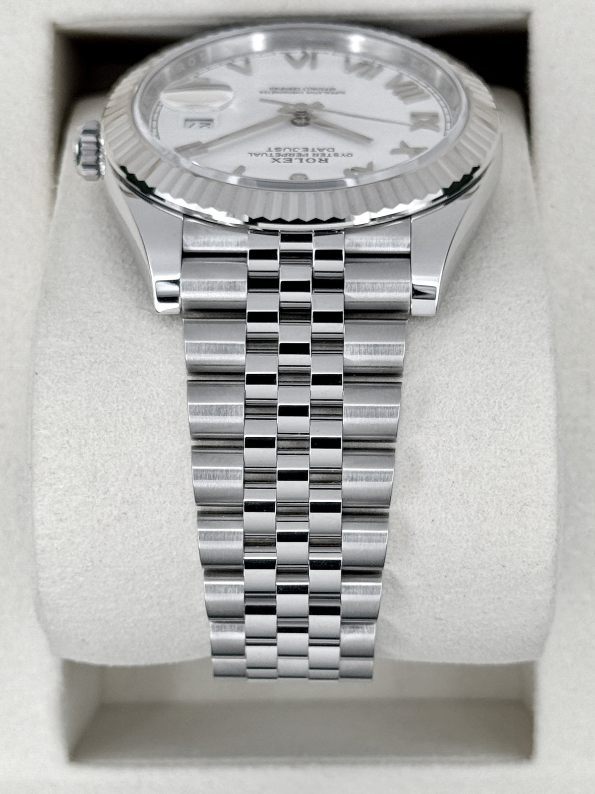 NEW 2026 Rolex Datejust 41mm 126334 Stainless Steel Jubilee White Roman Numeral Dial (STICKERED) - MyWatchLLC