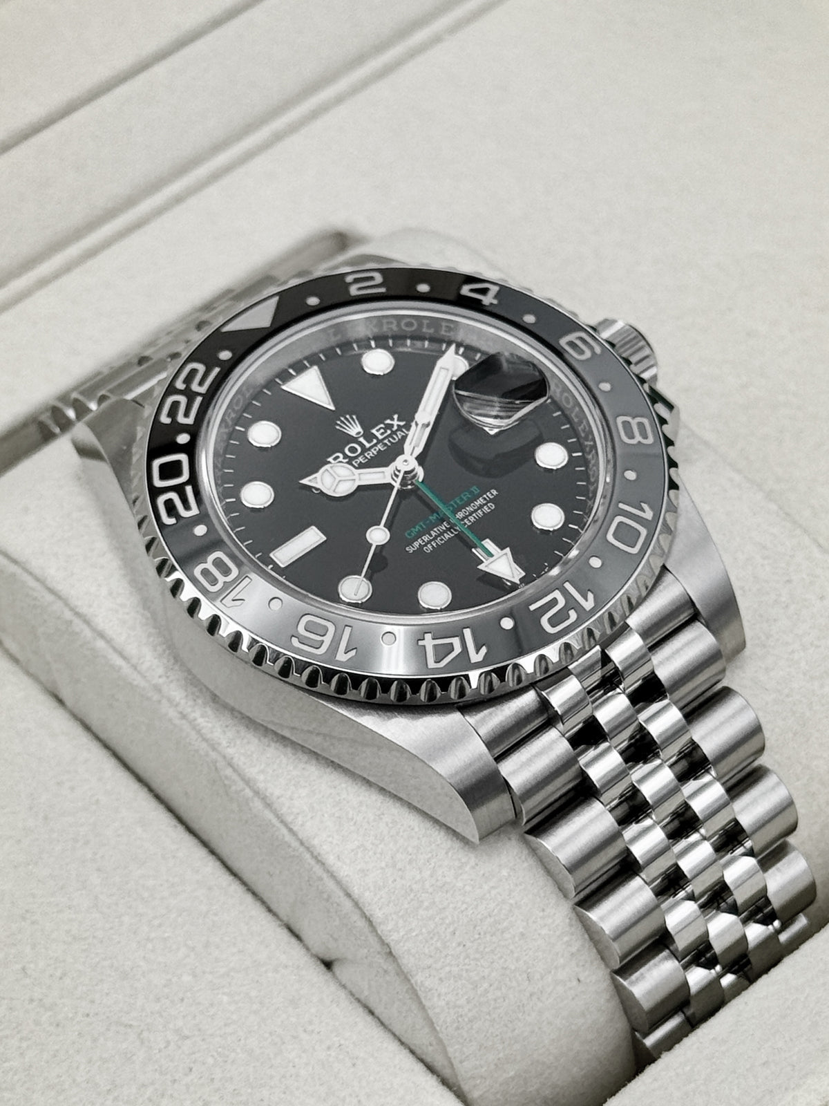 NEW 2026 Rolex GMT-Master II Bruce Wayne 40mm 126710GRNR Jubilee - MyWatchLLC