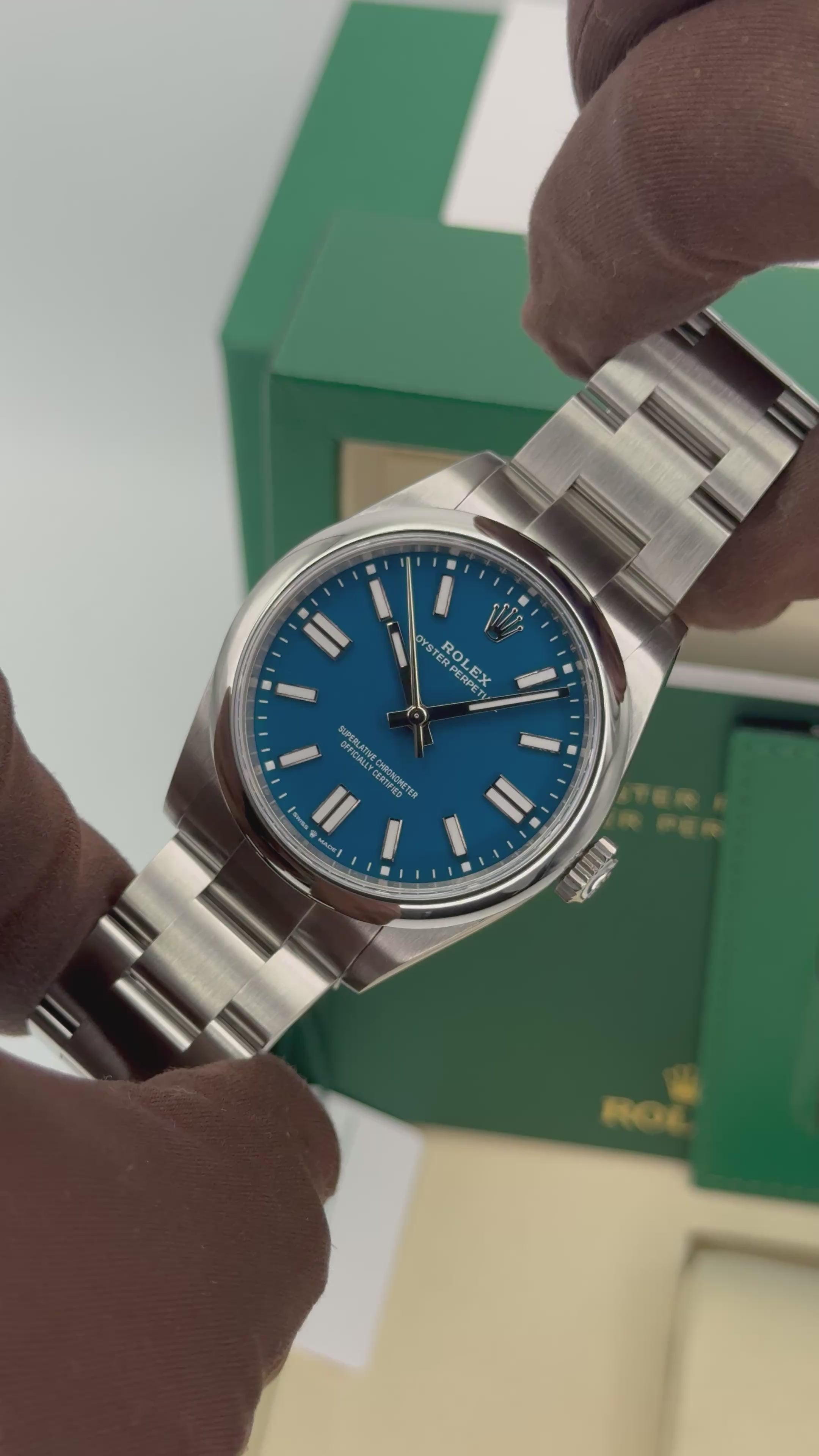 2025 Rolex Oyster Perpetual 41mm 134300 Med Blue Dial