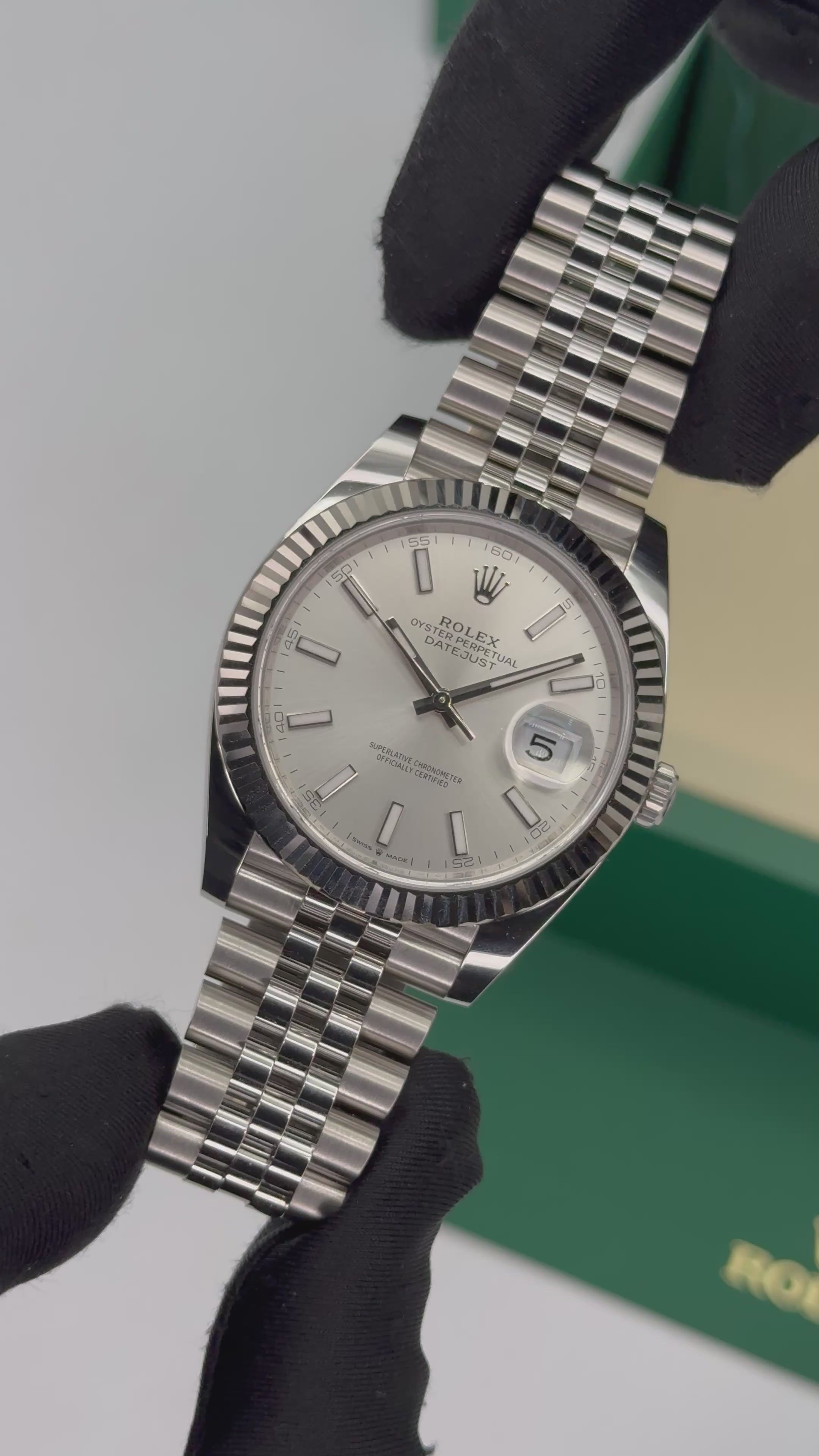 New 2025 Rolex Datejust 41mm 126334 Stainless Steel Jubilee Silver Dia