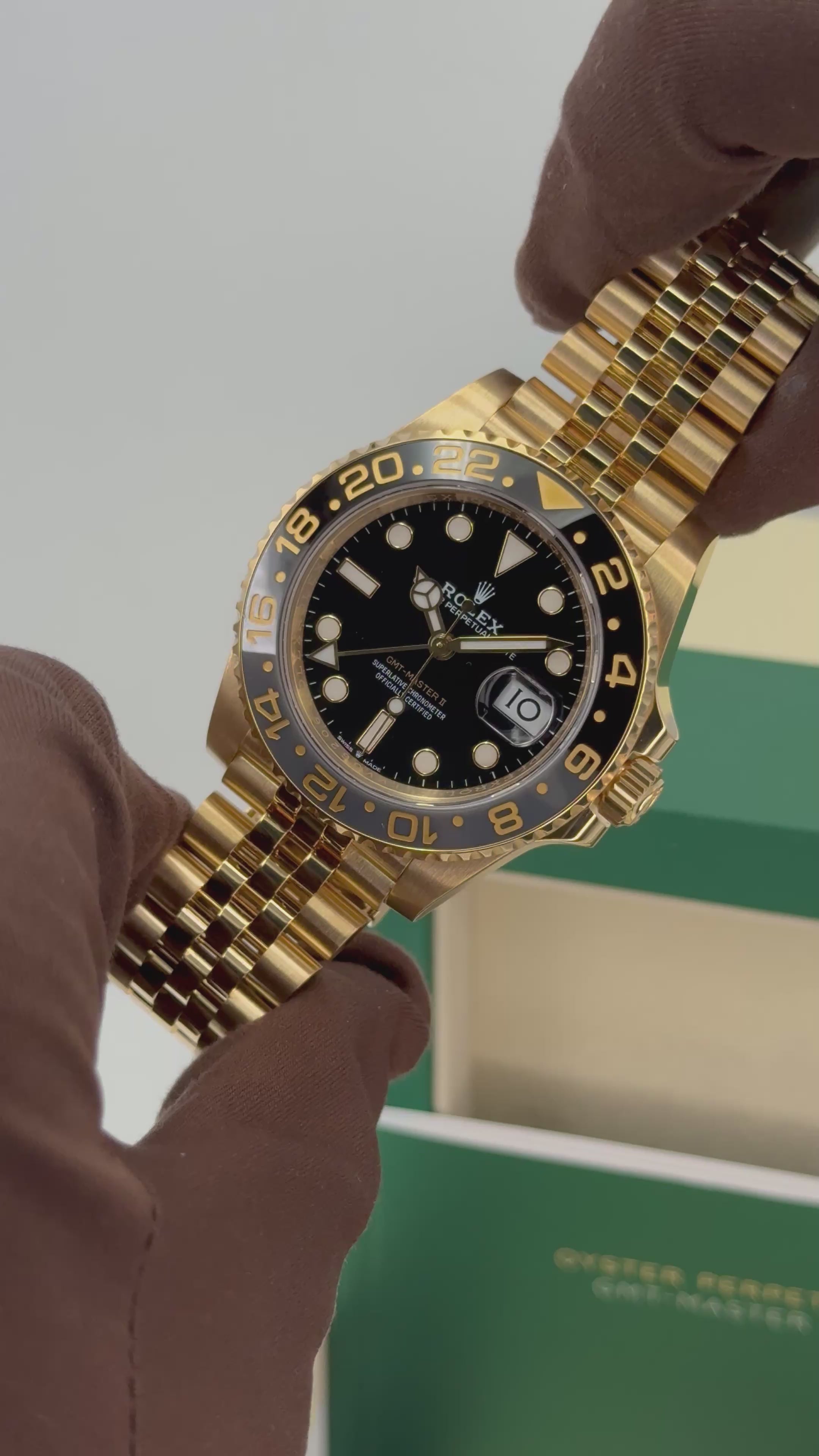 2025 Rolex GMT-Master II 40mm 126718GRNR Jubilee Black Dial