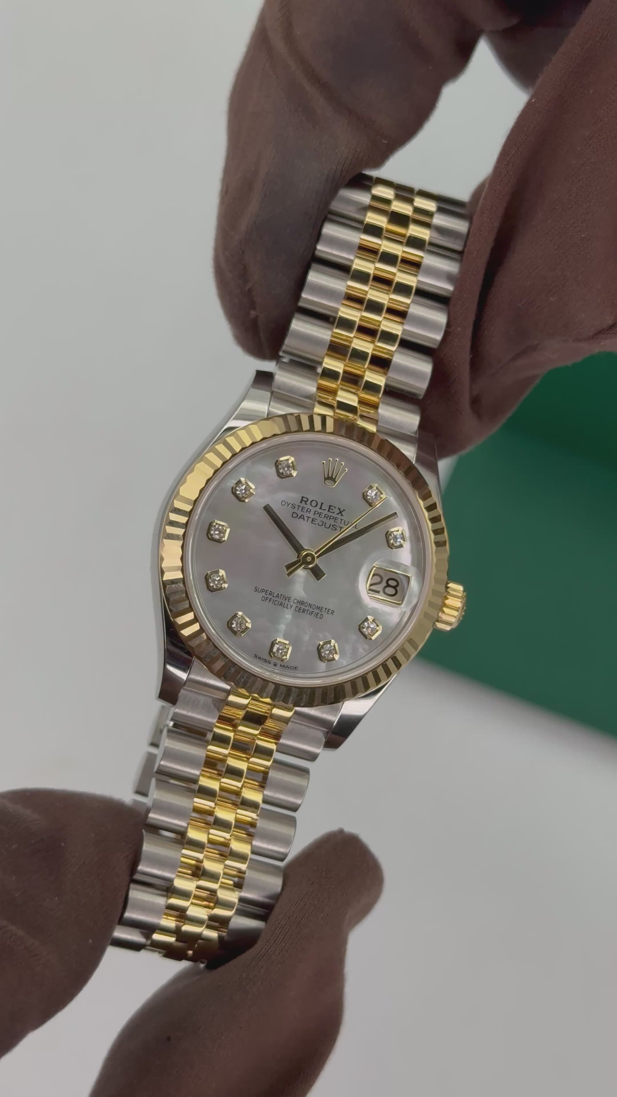 NEW 2025 Rolex Datejust 31mm 278273 Jubilee MOP Diamond Dial