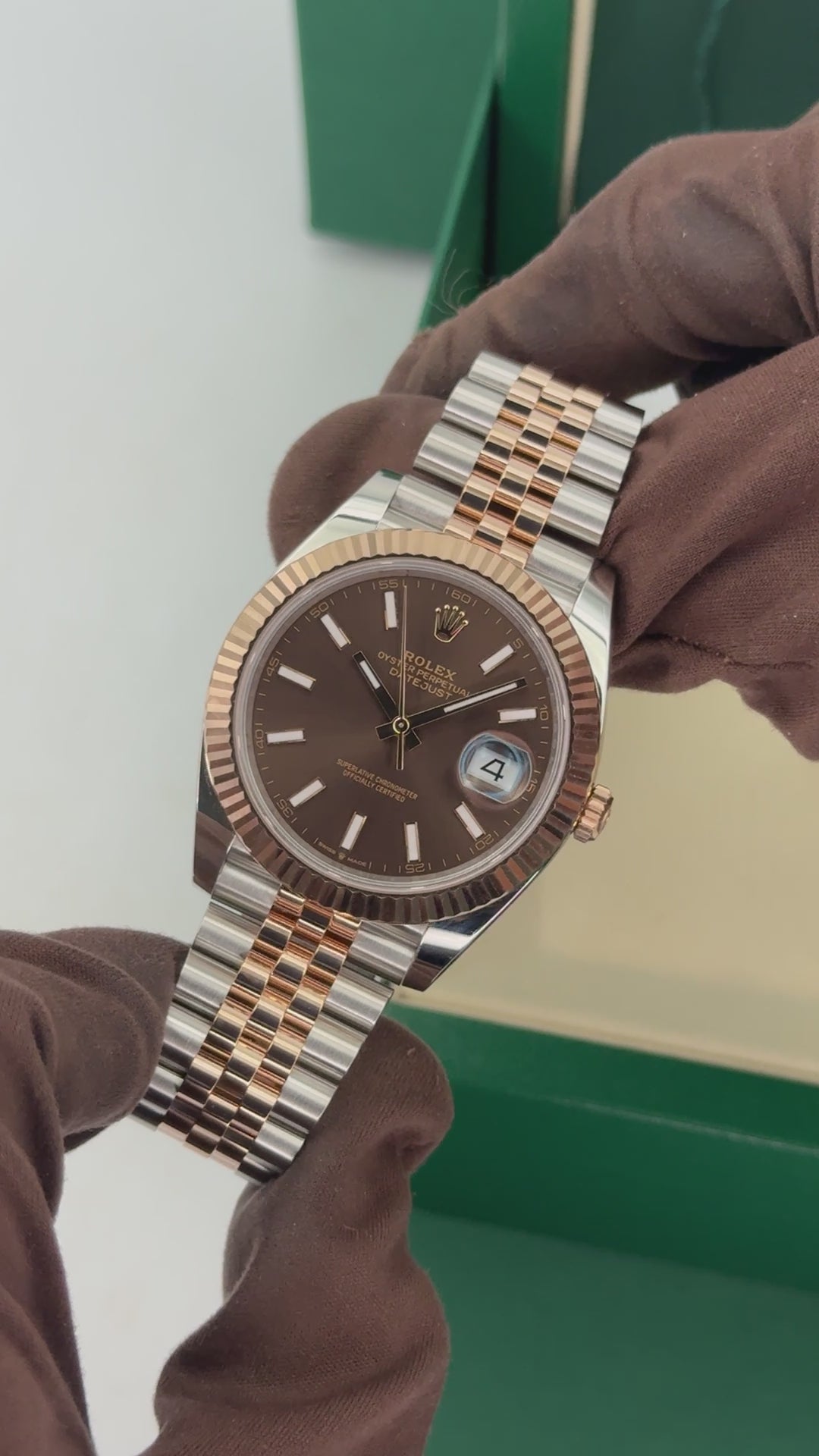 2025 Rolex Datejust 41mm 126331 Two-Tone Jubilee Chocolate Dial