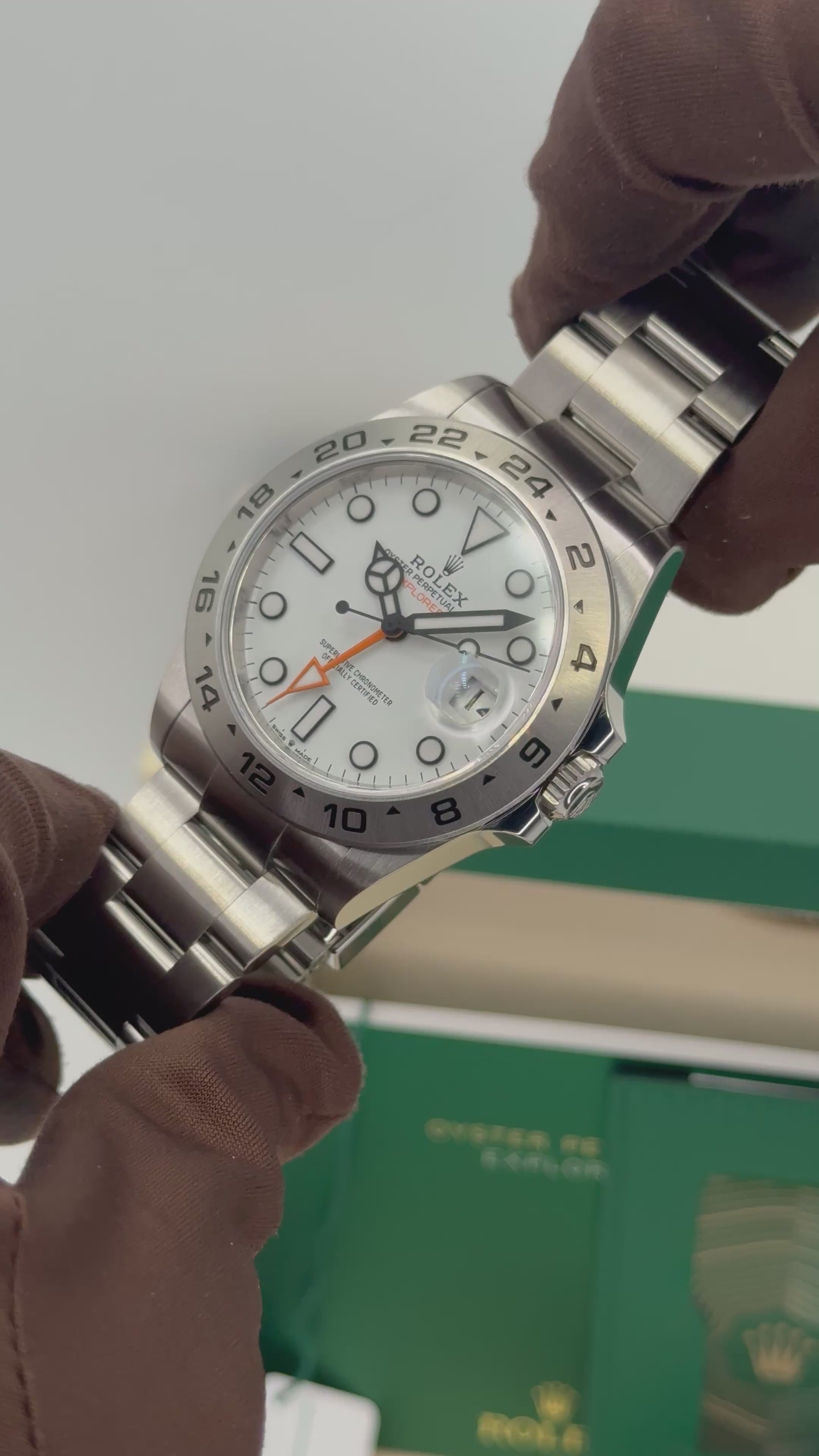 2023 Rolex Explorer II 42mm 226570 Polar White Dial