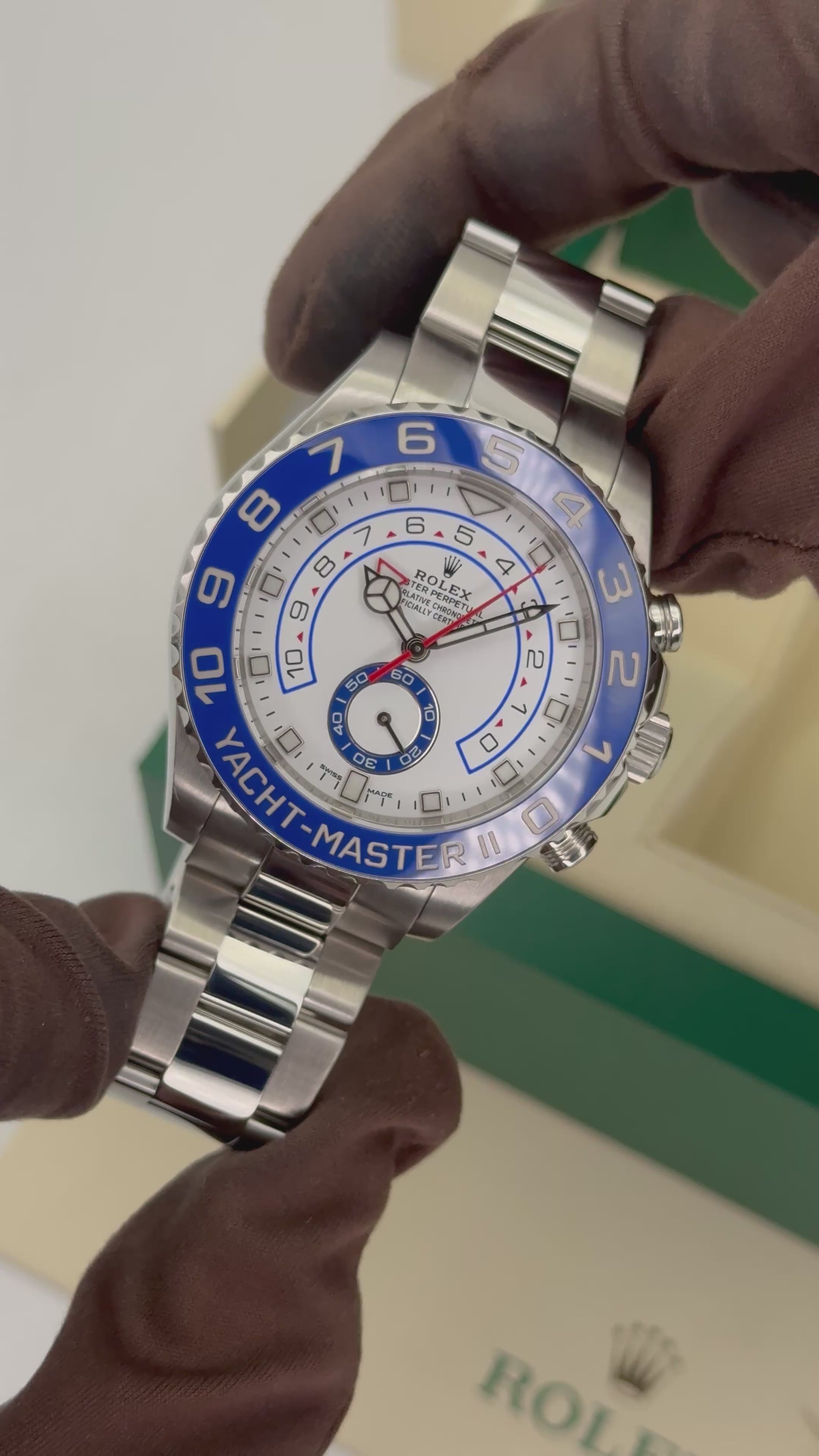 2019 Rolex Yacht-Master II 44mm 116680 Stainless Steel White Dial