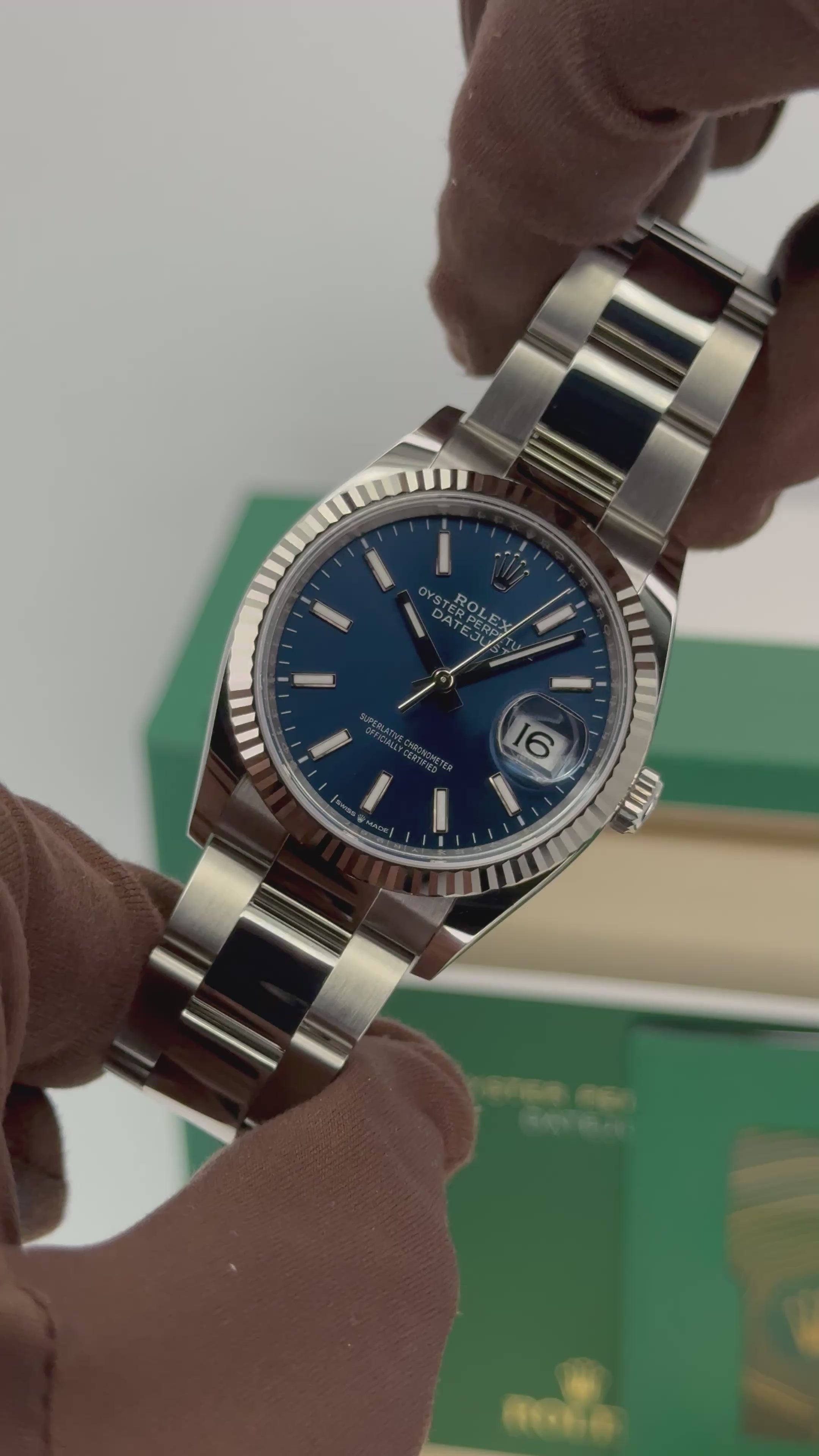 NEW 2025 Rolex Datejust 36mm 126234 Stainless Steel Oyster Blue Dial