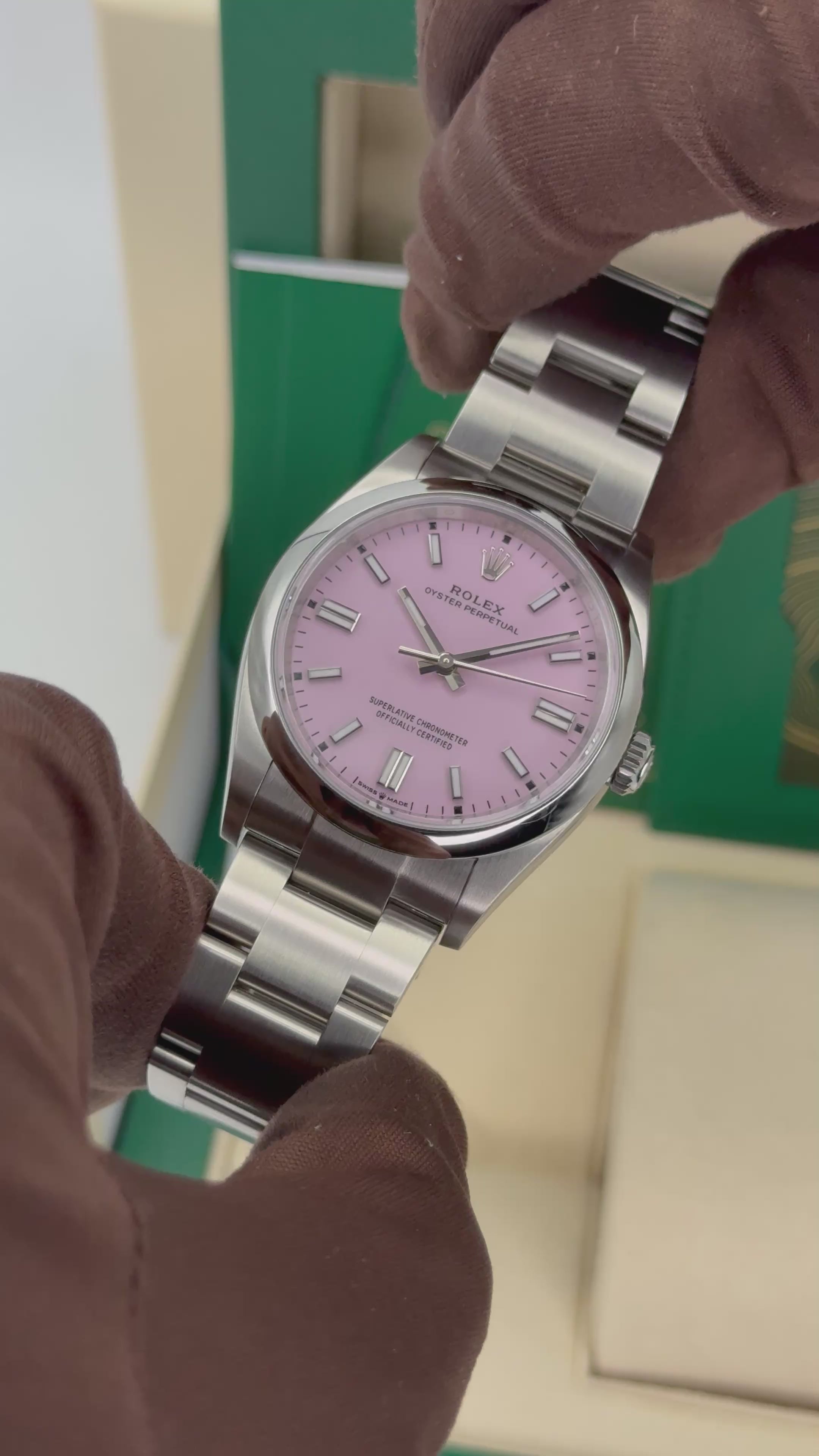 2024 Rolex Oyster Perpetual 36mm 126000 Candy Pink Dial