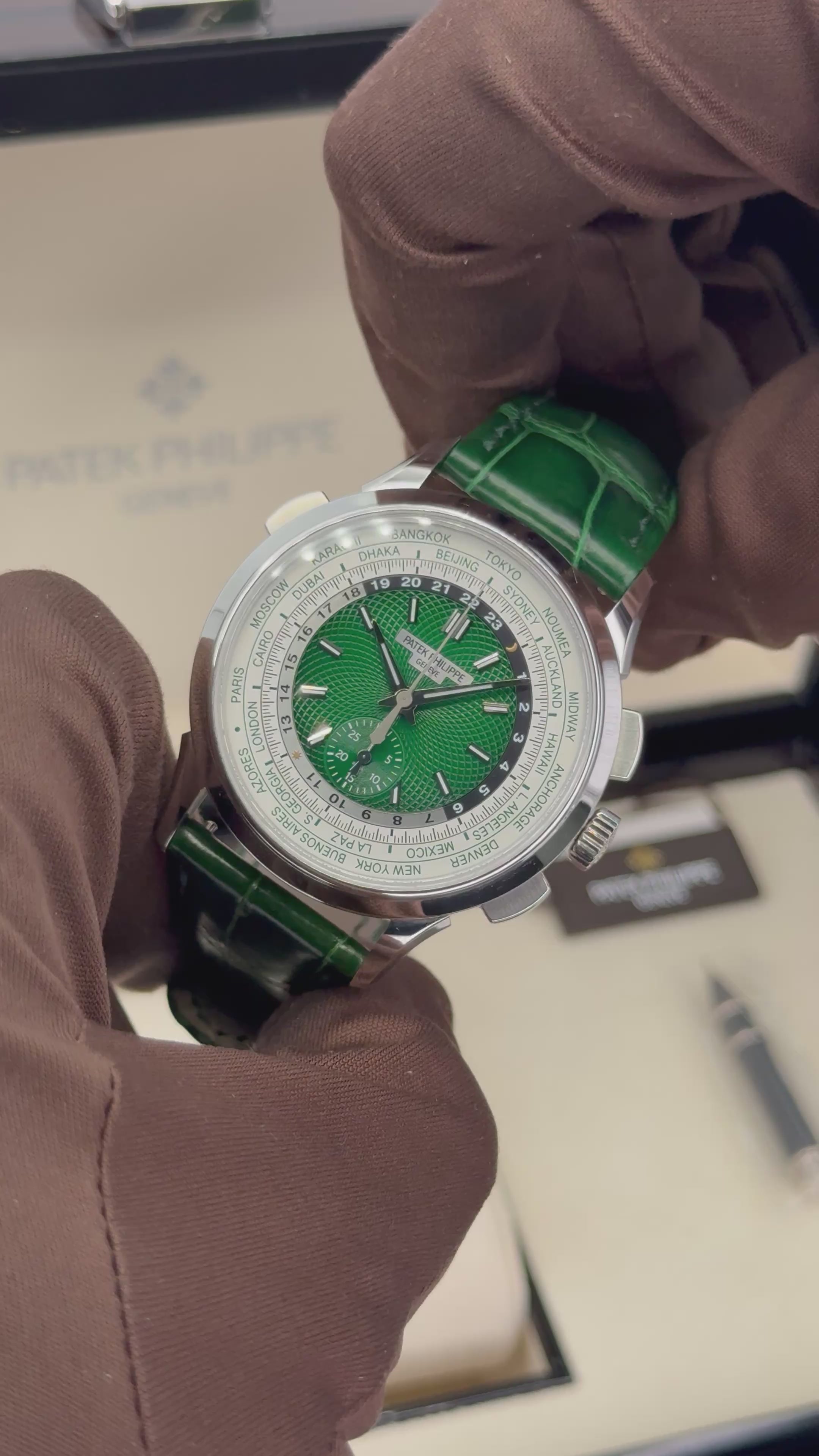 Patek Philippe 5930P World Time Chronograph Platinum | My Watch LLC