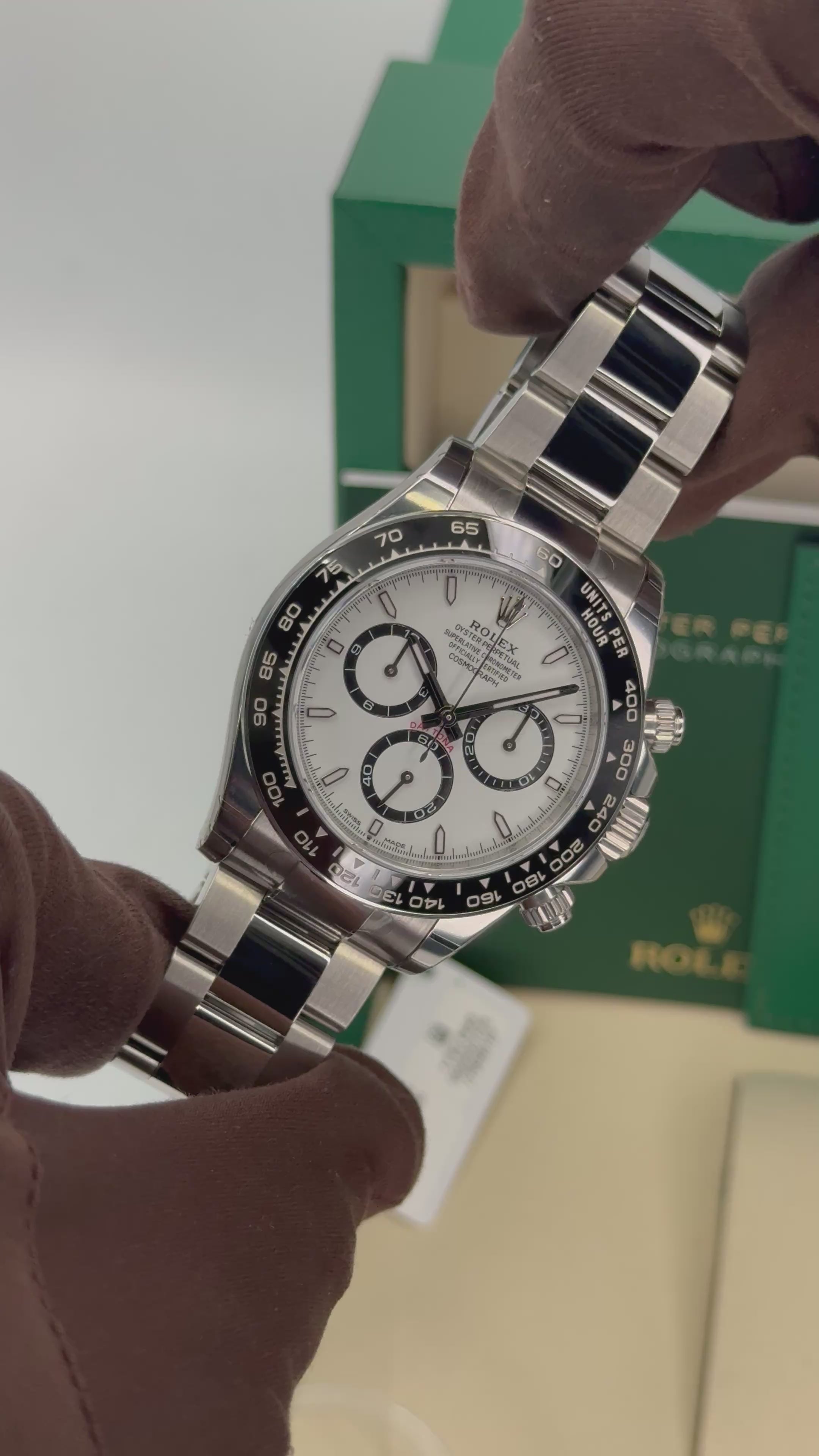 NEW 2025 Rolex Daytona 40mm 126500LN Stainless Steel Panda Dial (STICK