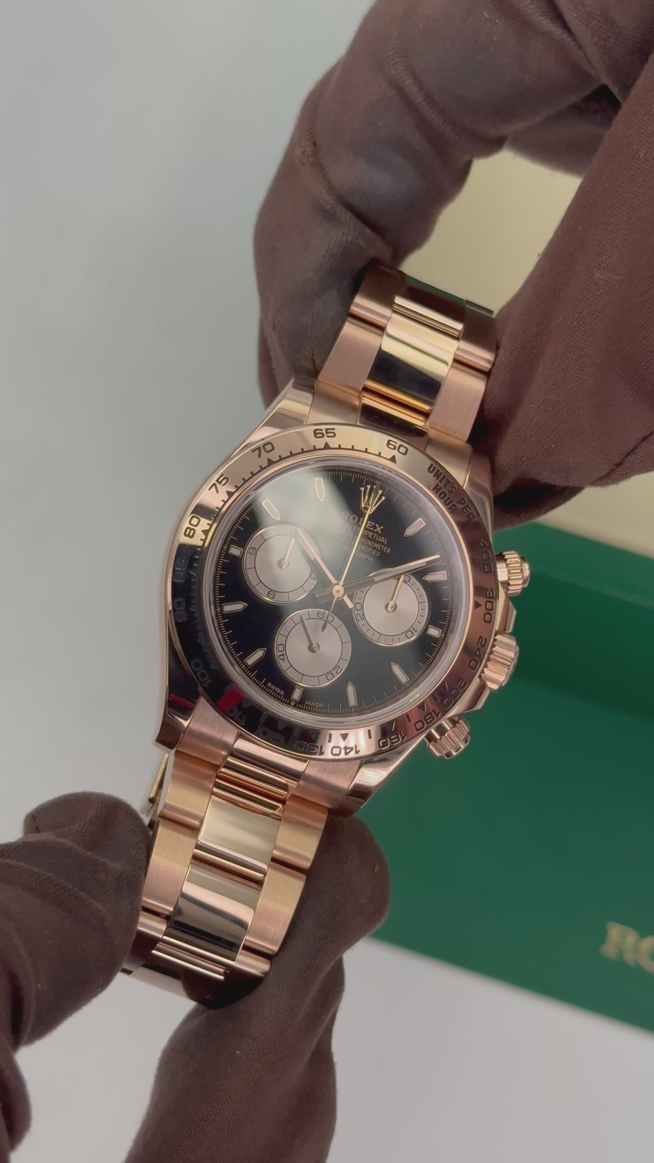 NEW 2025 Rolex Daytona 40mm 126505 Rose Gold Black Dial