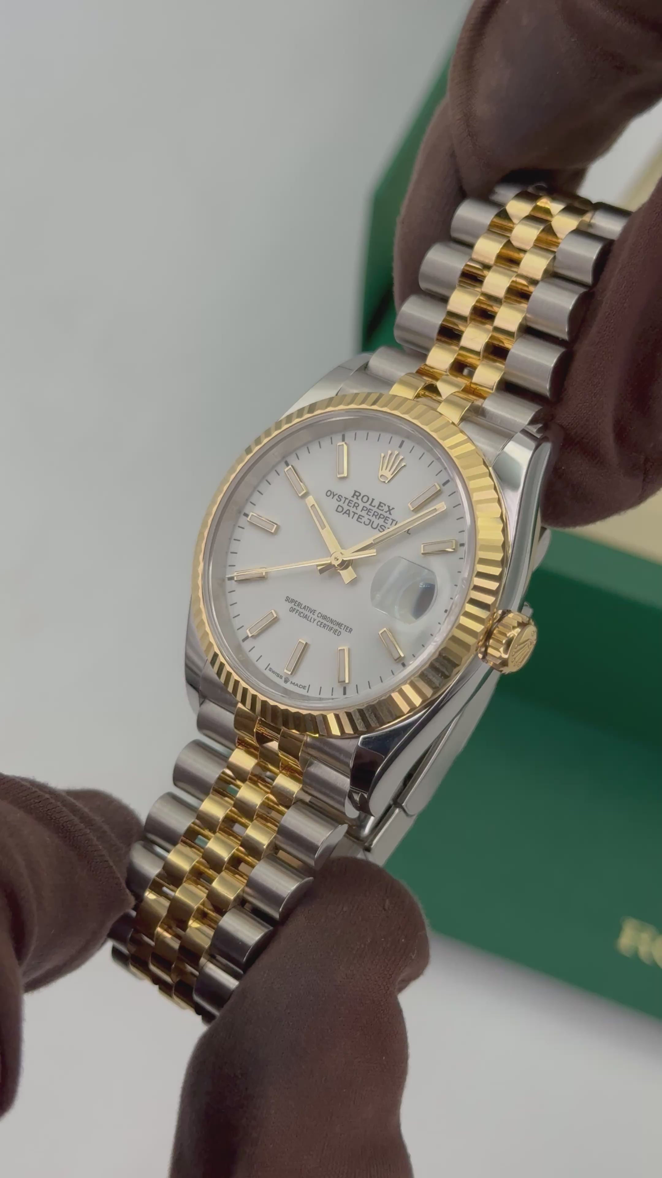 NEW 2026 Rolex Datejust 36mm 126233 Two-Tone Jubilee White Dial