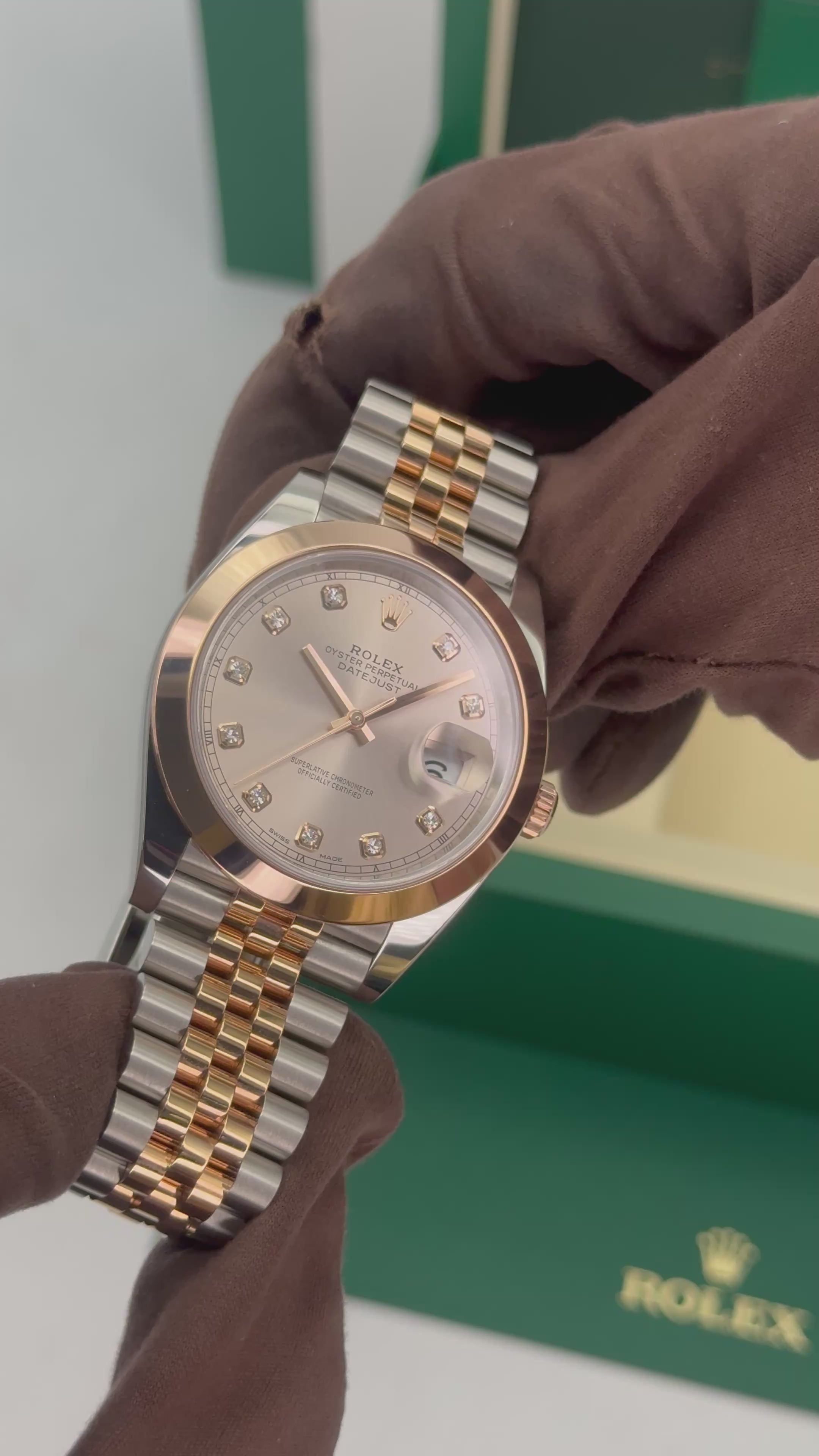 NEW 2026 Rolex Datejust 41mm 126301 Two-Tone Jubilee Sundust Diamond D