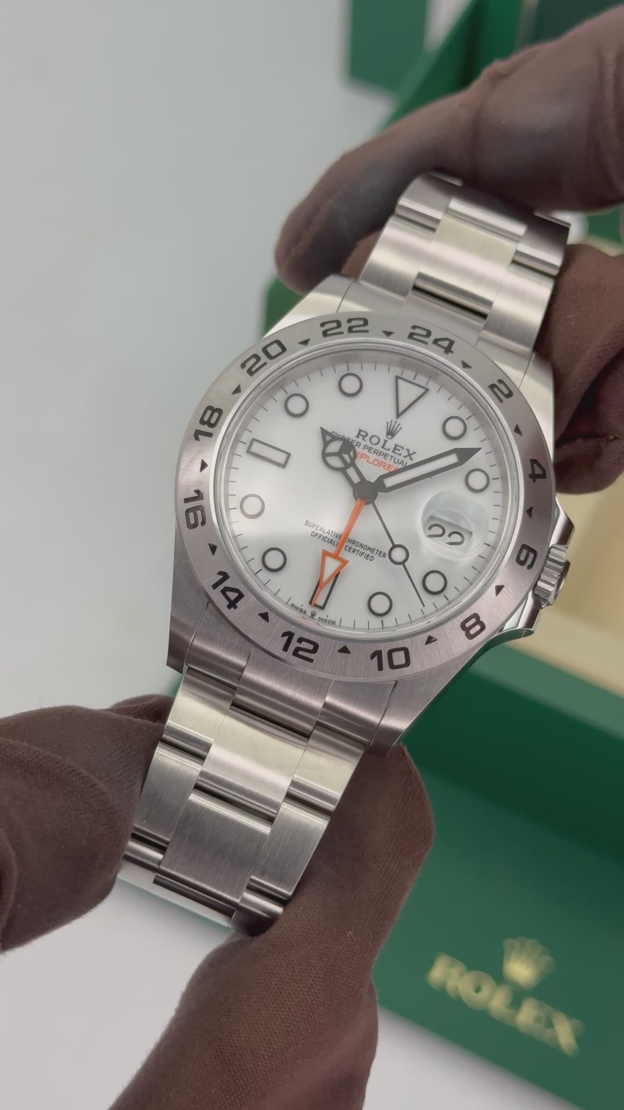 NEW 2026 Rolex Explorer II 42mm 226570 Polar White Dial (STICKERED)
