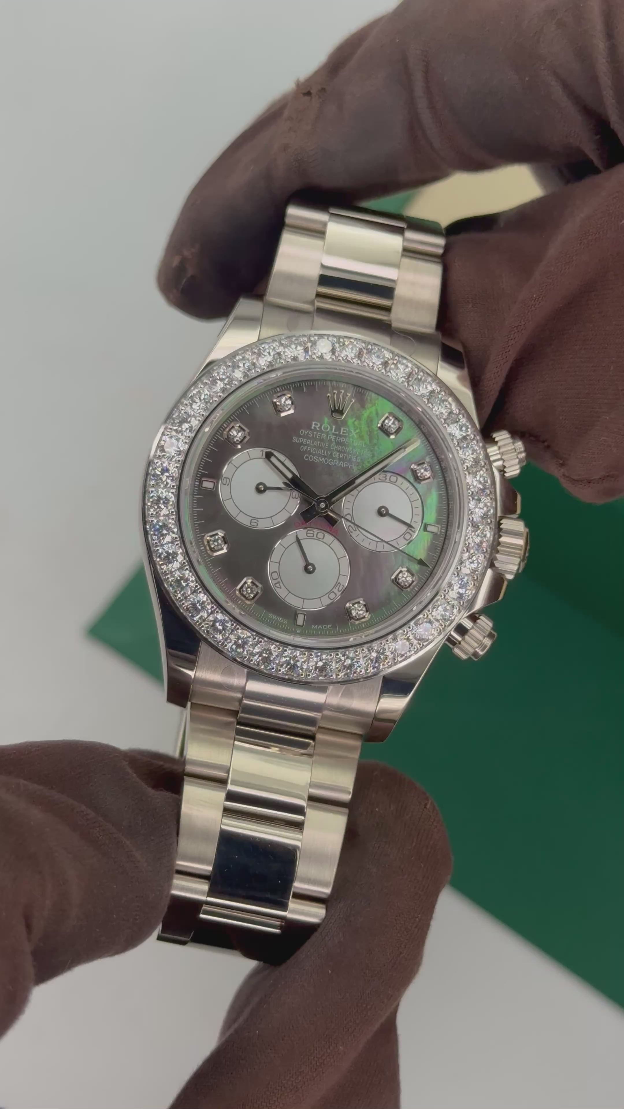 RHYM☆ NEW 2025 Rolex Daytona 40mm 126579RBR Mother of Pearl Diamond Dial (ST