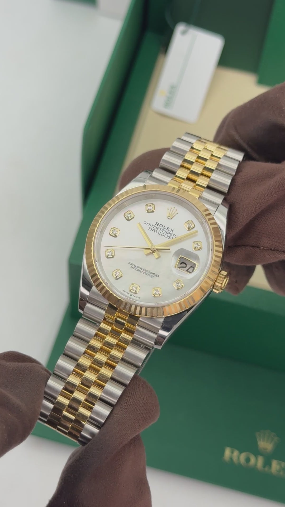 NEW 2026 Rolex Datejust 36mm 126233 Two-Tone Jubilee Mother of Pearl D