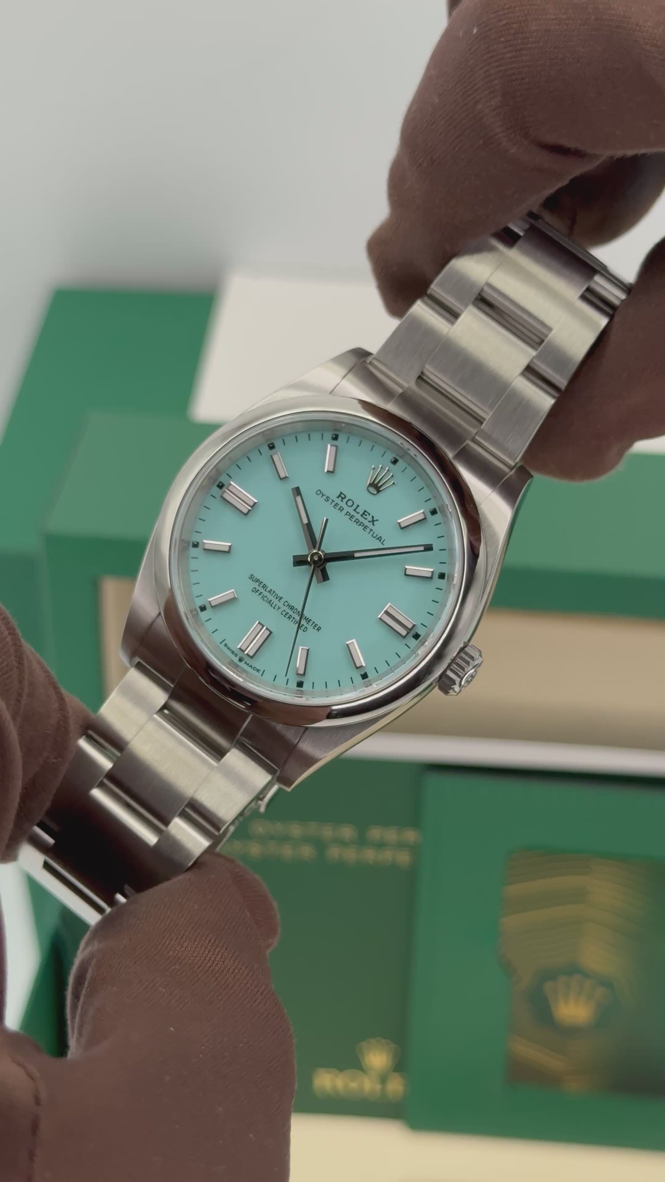 NEW 2026 Rolex Oyster Perpetual 36mm 126000 Tiffany Blue Dial