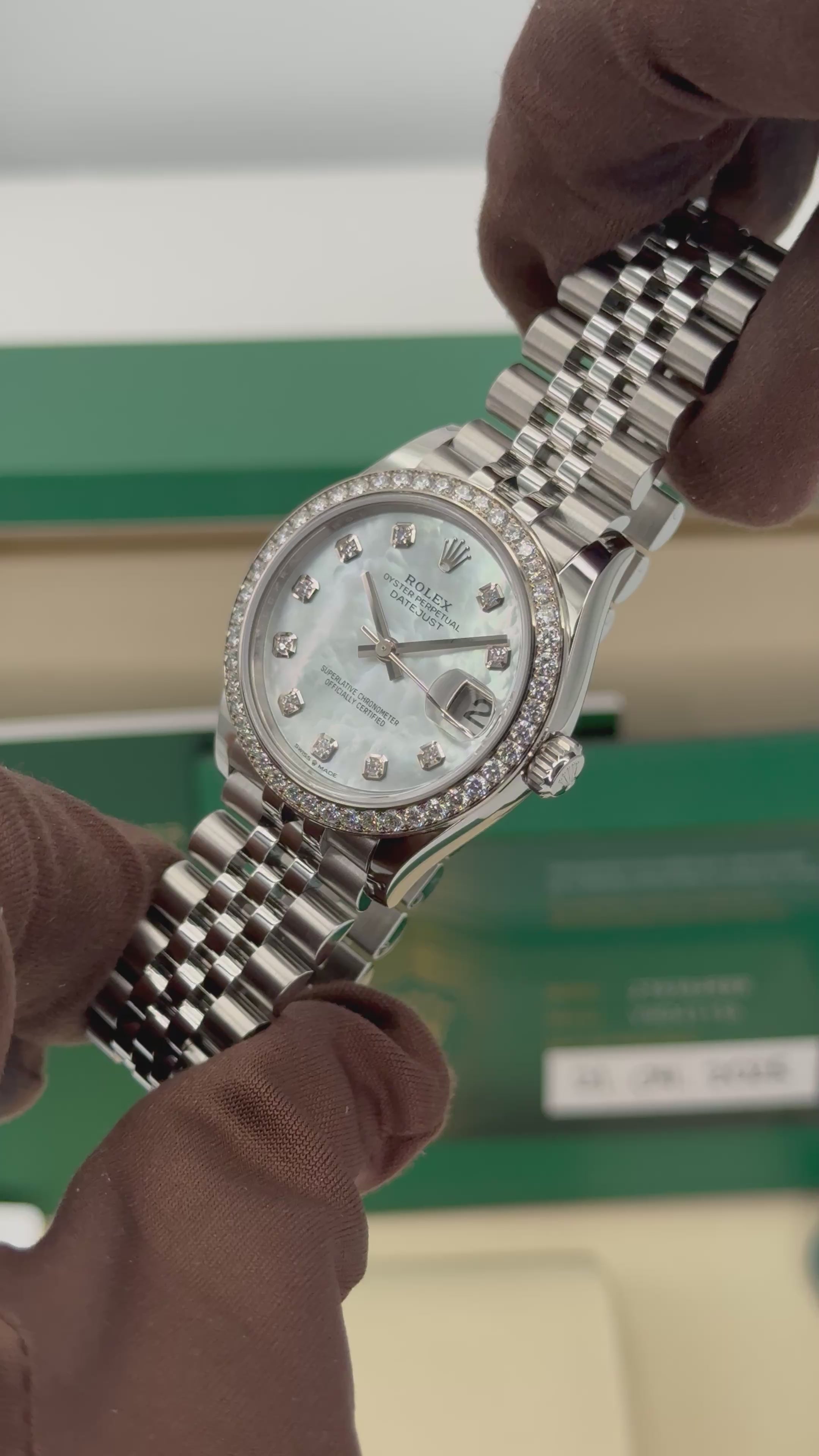 NEW 2025 Rolex Lady Datejust 31mm 278384RBR Jubilee MOP Diamond Dial