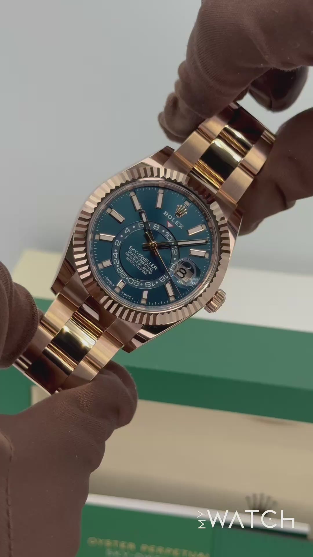 NEW 2026 Rolex Sky-Dweller 42mm 336935 Rose Gold Oyster Blue Dial