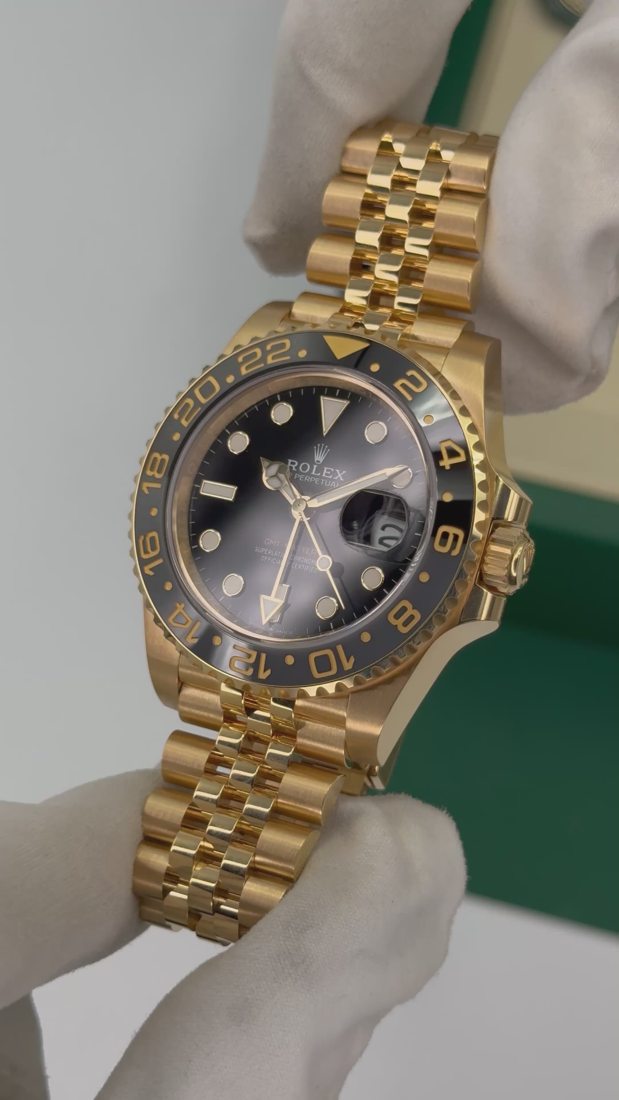 NEW 2025 Rolex GMT-Master II 40mm 126718GRNR Jubilee Black Dial (STICK