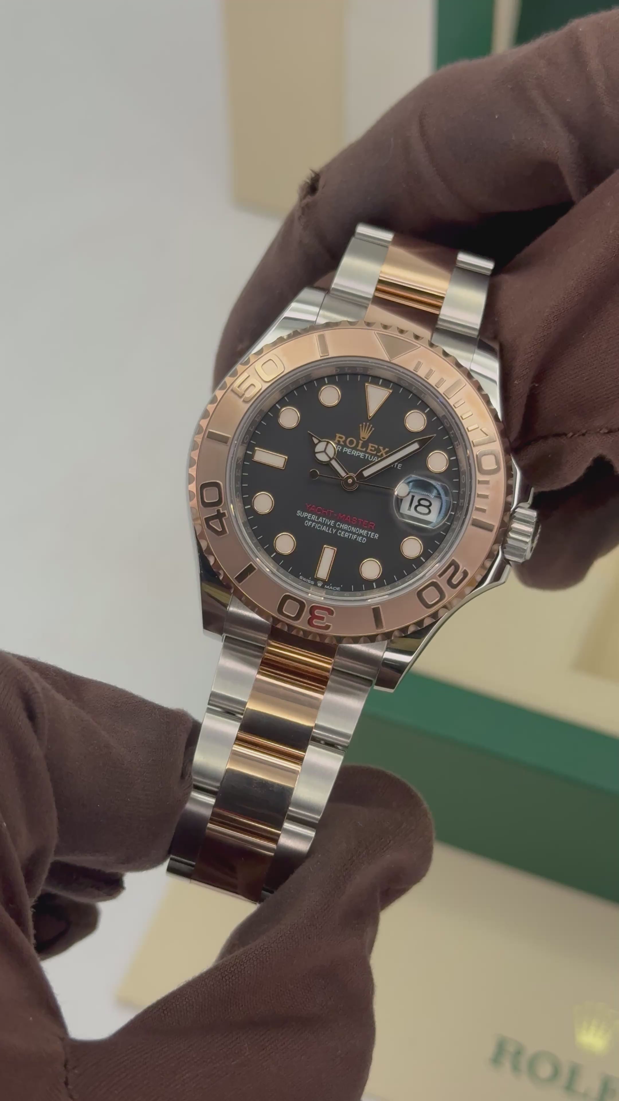 2021 Rolex Yacht-Master 40mm 126621 Two-Tone Black Dial