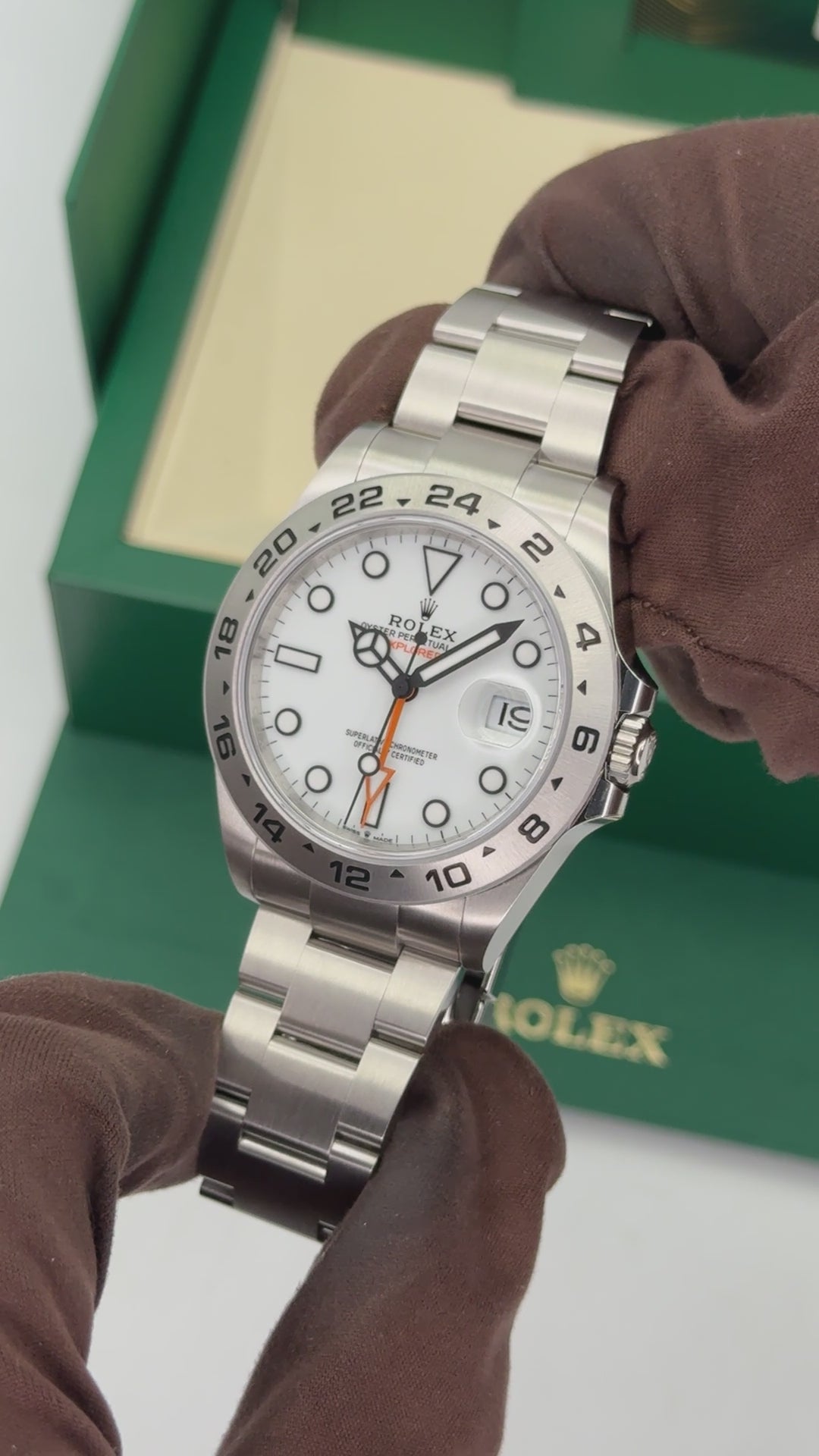 オラフページ② NEW 2026 Rolex Explorer II 42mm 226570 Stainless Steel Polar White Dia