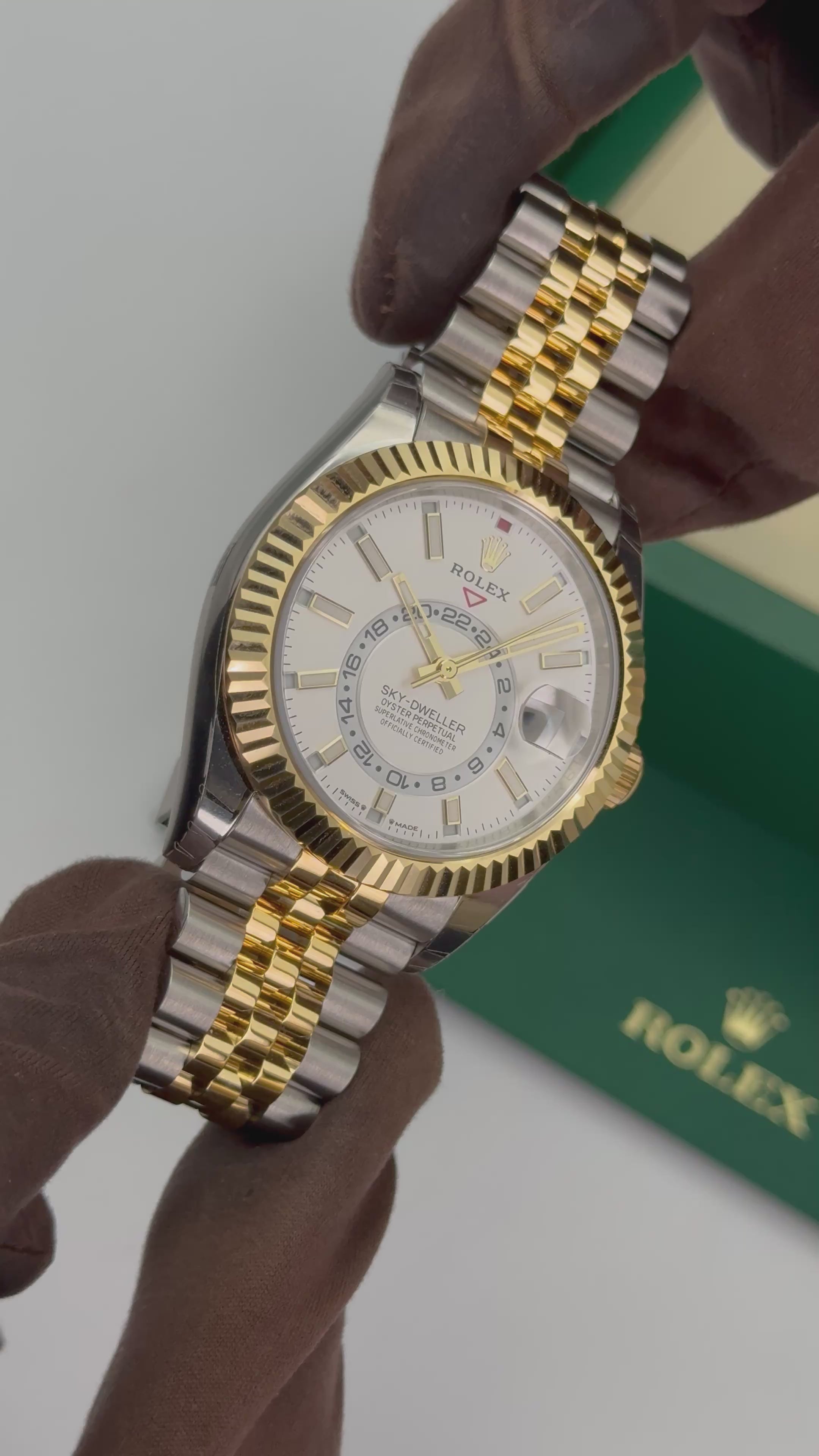 NEW 2025 Rolex Sky-Dweller 42mm 336933 Jubilee White Dial (STICKERED)