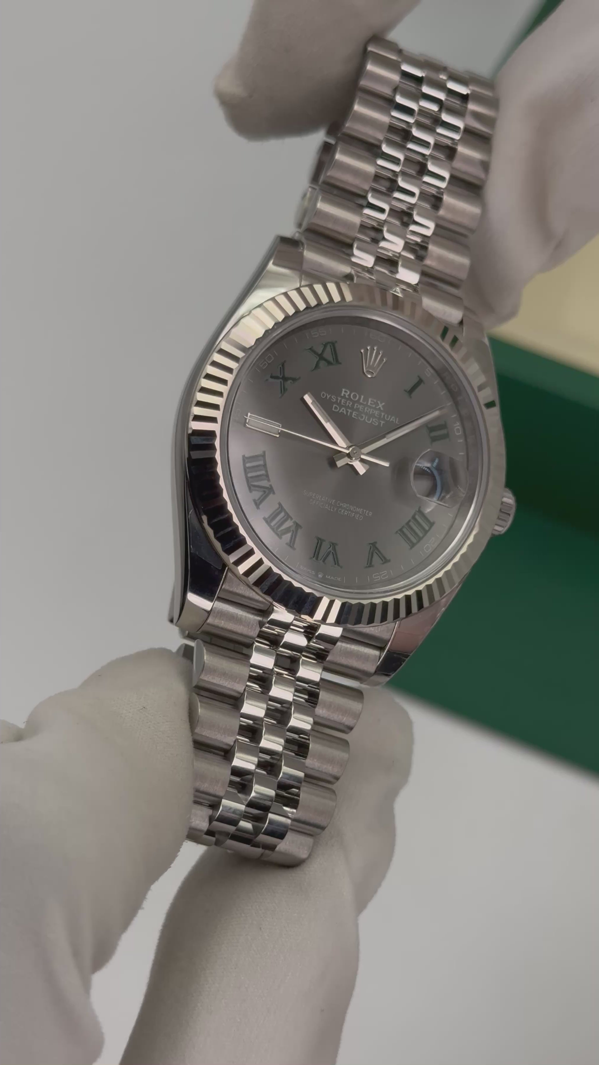 NEW 2025 Rolex Datejust 41mm 126334 Jubilee Wimbledon Dial (STICKERED)
