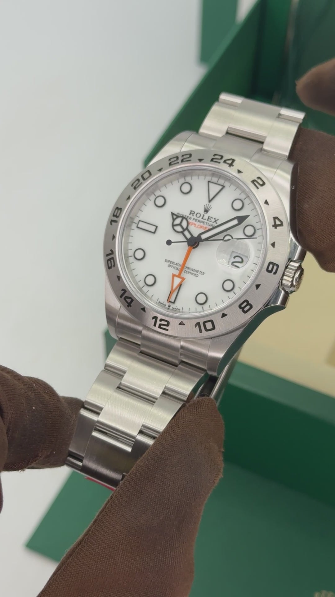 NEW 2026 Rolex Explorer II 42mm 226570 Stainless Steel Polar White Dia