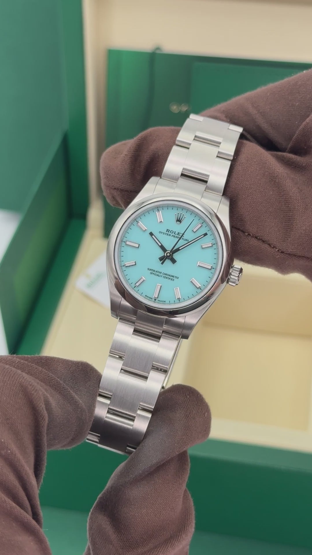 NEW 2026 Rolex Oyster Perpetual 31mm 277200 Turquoise Tiffany Blue Dia