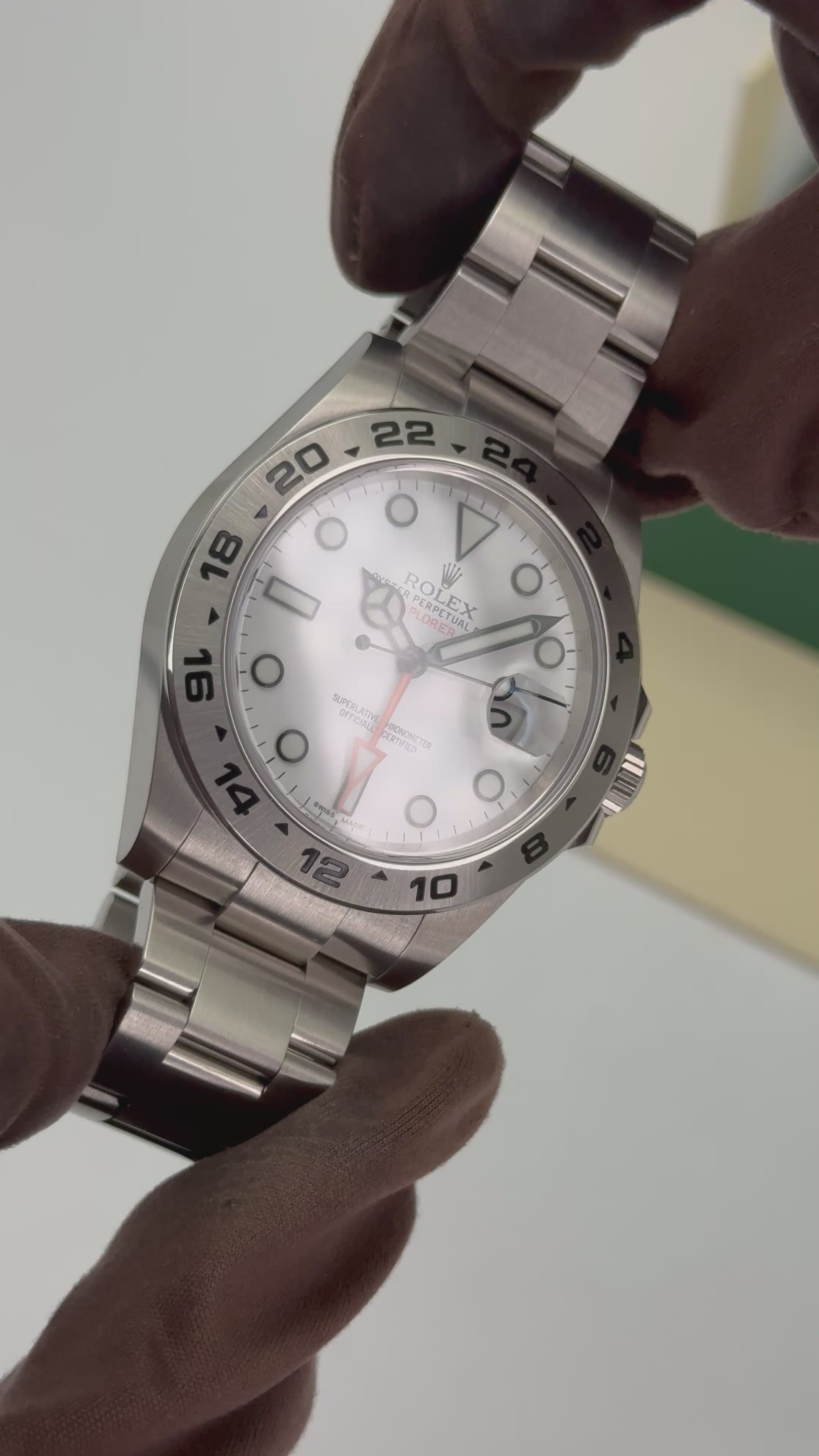 2020 Rolex Explorer II 42mm 216570 Polar White Dial