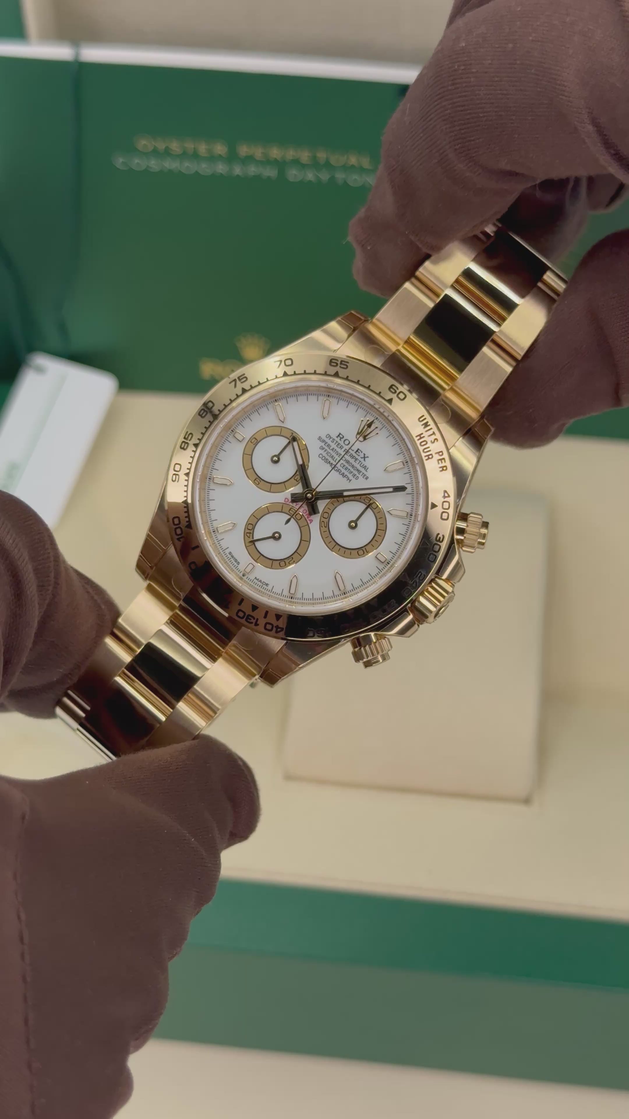 NEW 2025 Rolex Daytona 40mm 126508 18K Yellow Gold White Dial