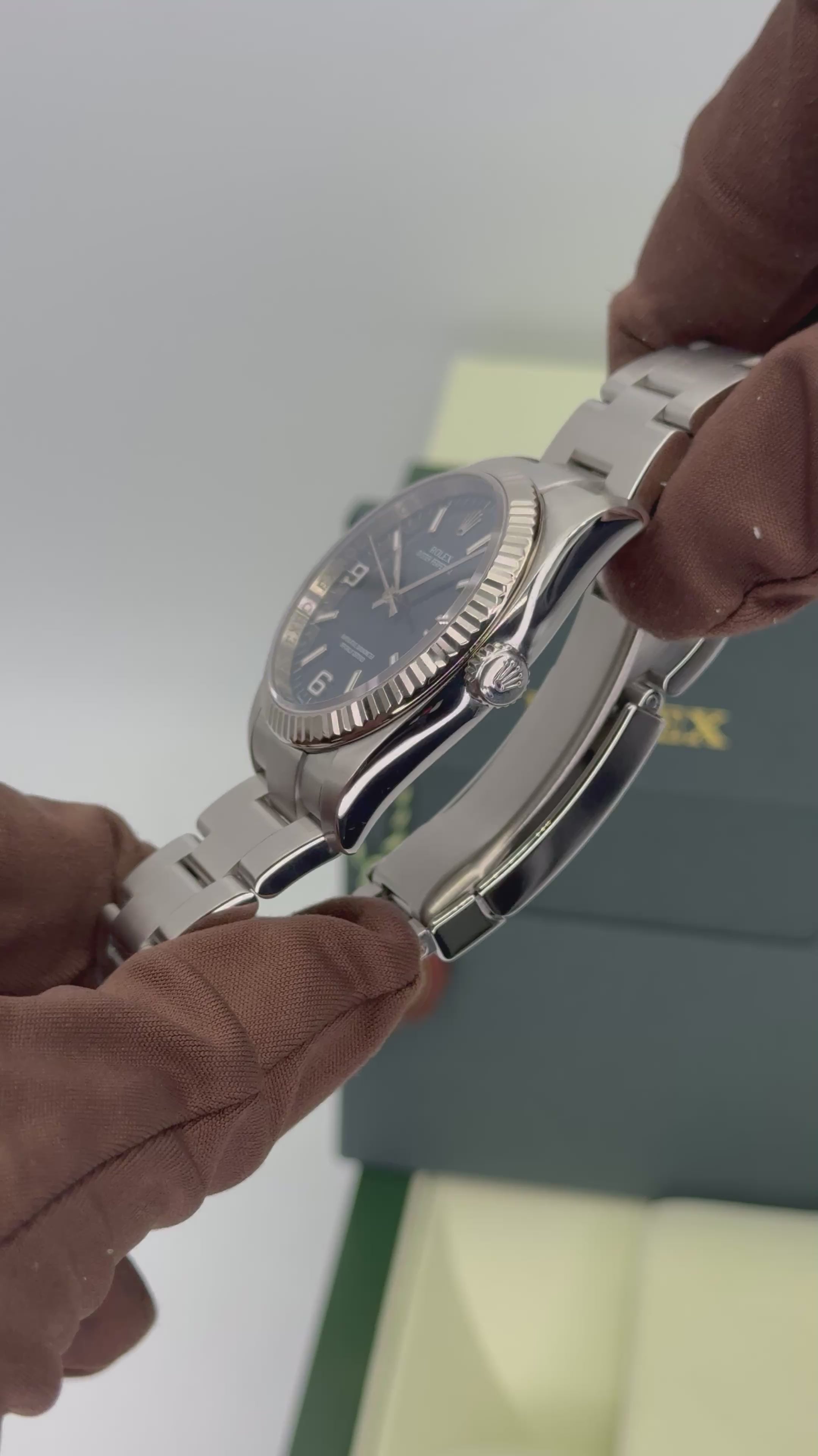 2008 Rolex Oyster Perpetual 36mm 116034 Blue Dial