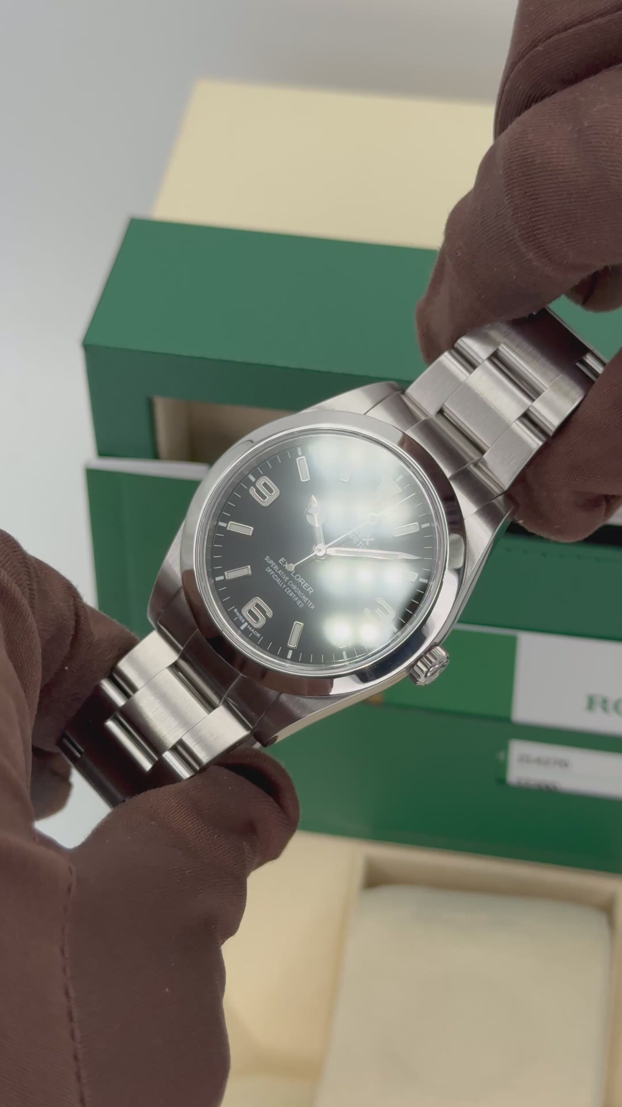 2020 Rolex Explorer 39mm 214270 Stainless Steel Black Dial