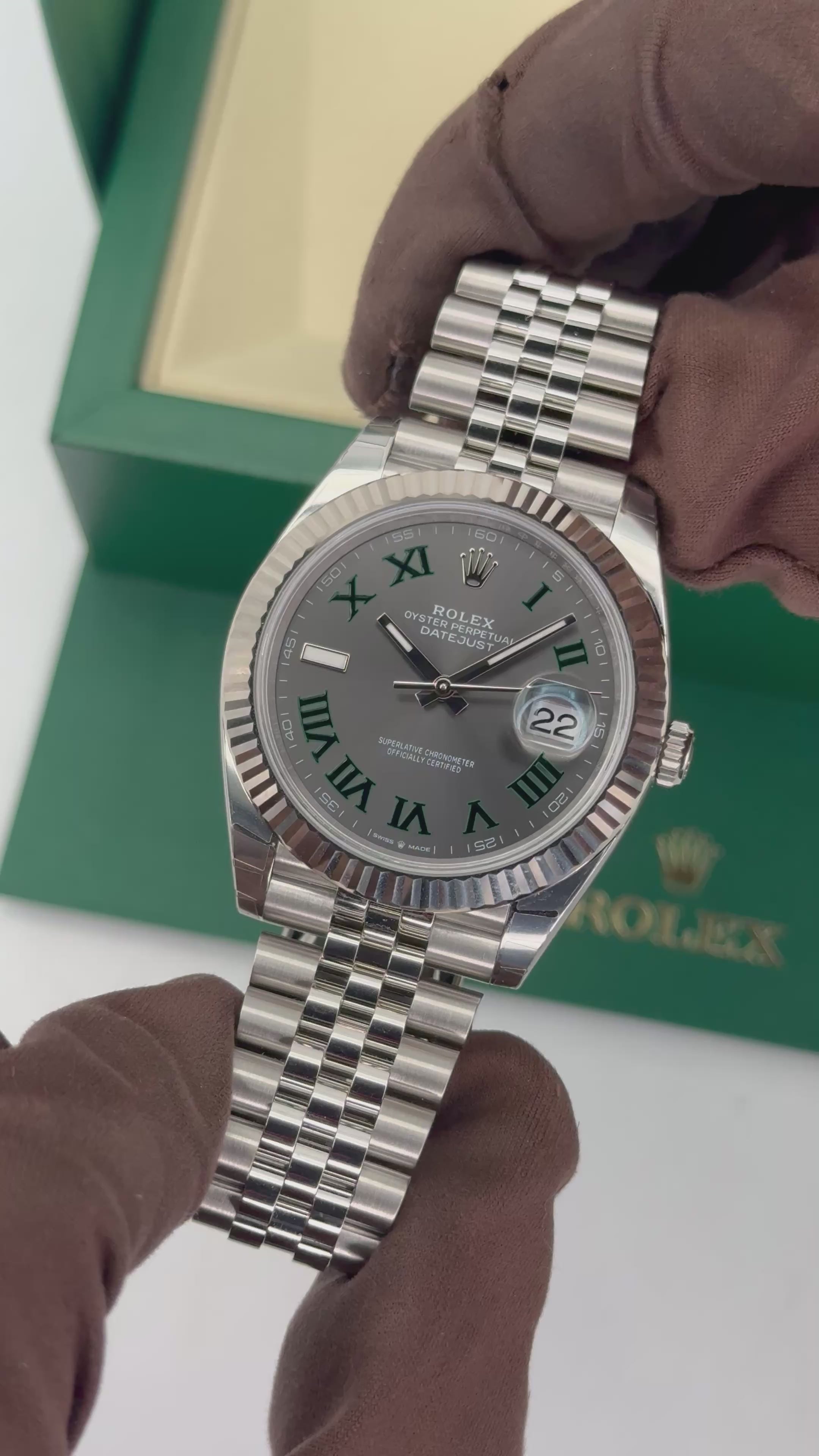 NEW 2026 Rolex Datejust 41mm 126334 Jubilee Wimbledon Dial (STICKERED)