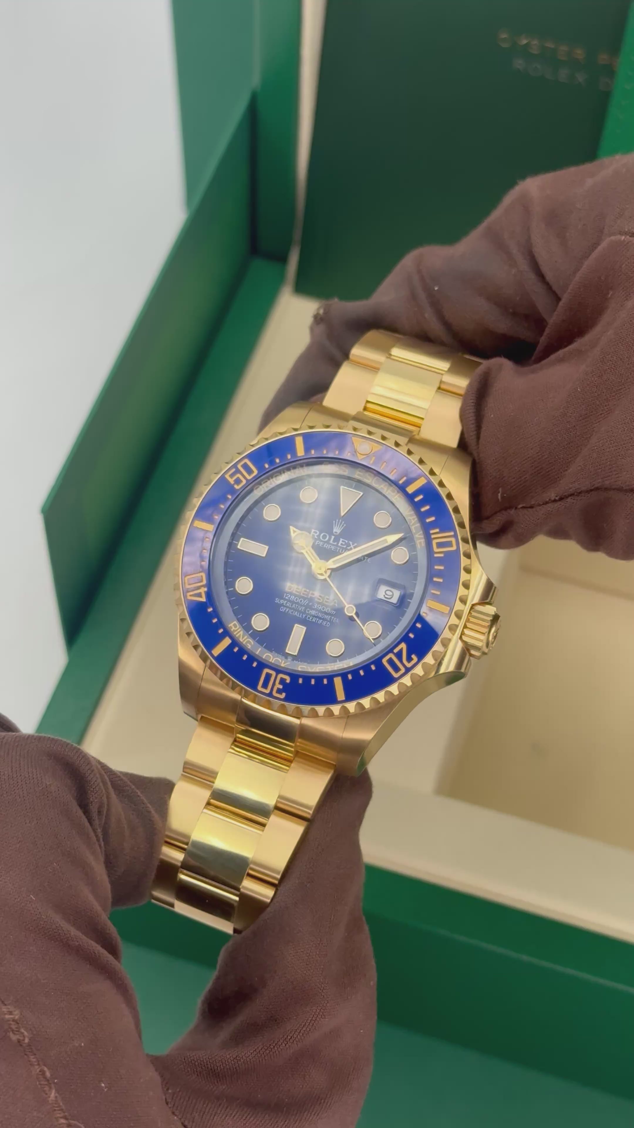 NEW 2026 Rolex Deepsea 44mm 136668LB 18K Yellow Gold Blue Dial (STICKE