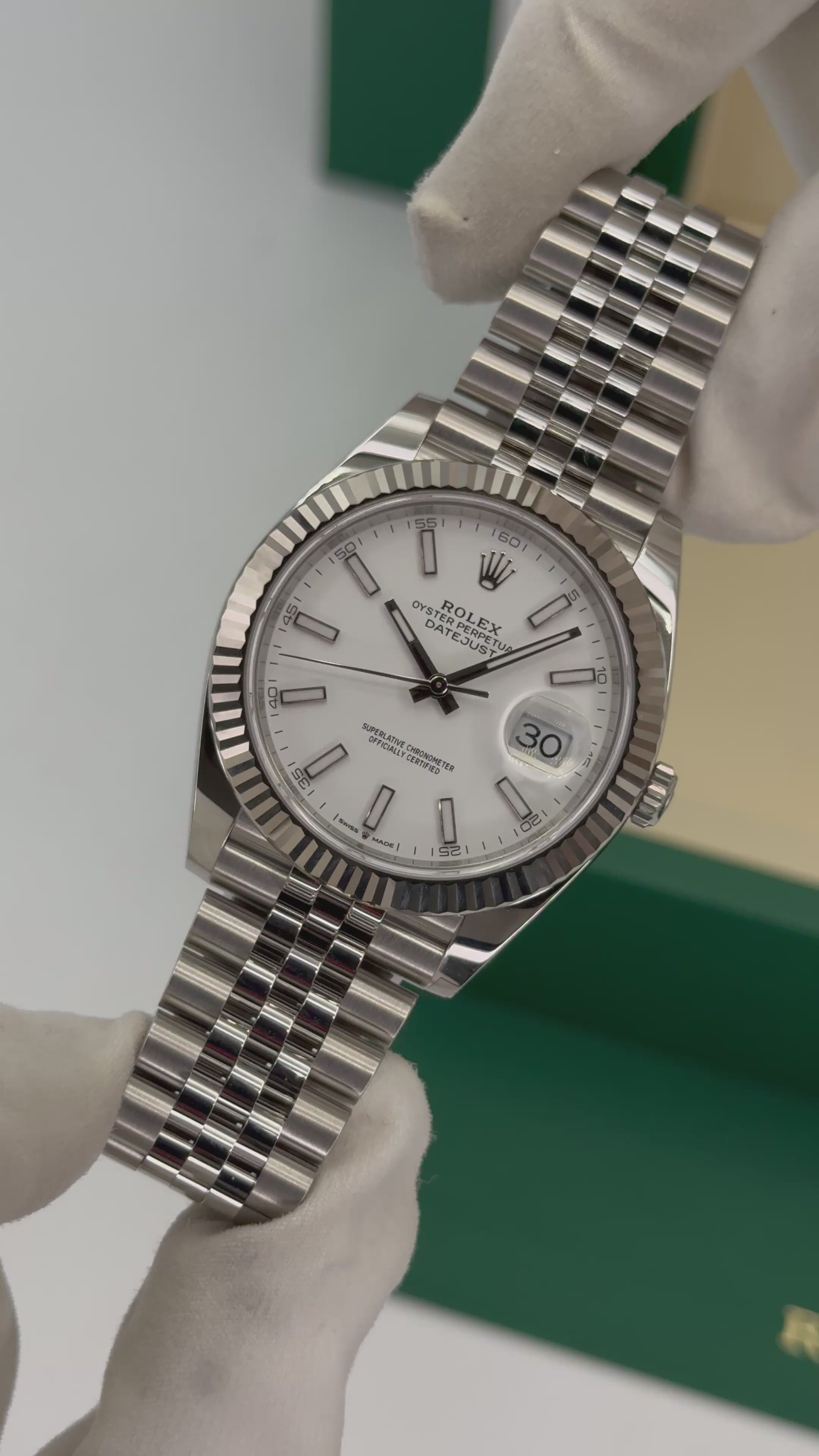 NEW 2026 Rolex Datejust 41mm 126334 Stainless Steel Jubilee White Dial