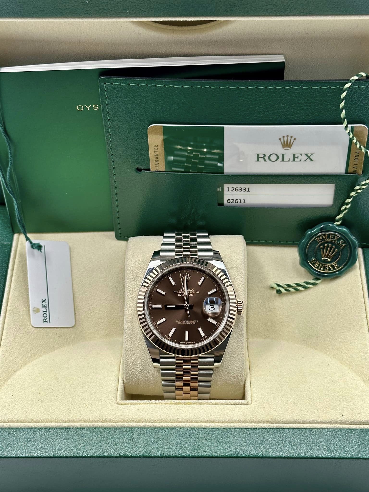 2020 Rolex Datejust 41mm 126331 Two-Tone Rose Gold/Stainless Steel - MyWatchLLC