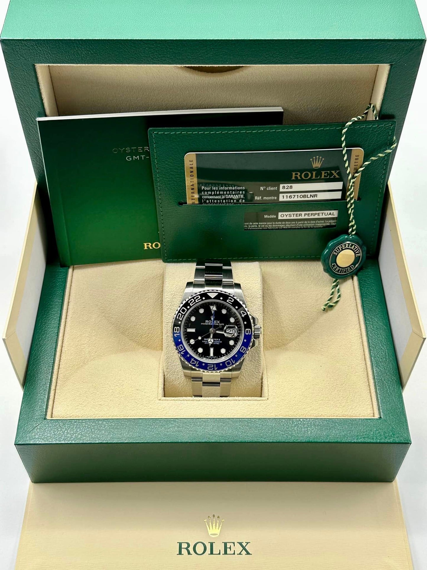 2015 Rolex GMT Master II Batman 116710BLNR Stainless Steel Oyster - MyWatchLLC