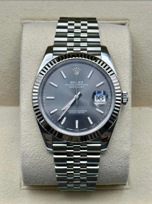 2017 Datejust 41mm 126334 Stainless Steel Rhodium Dial - MyWatchLLC