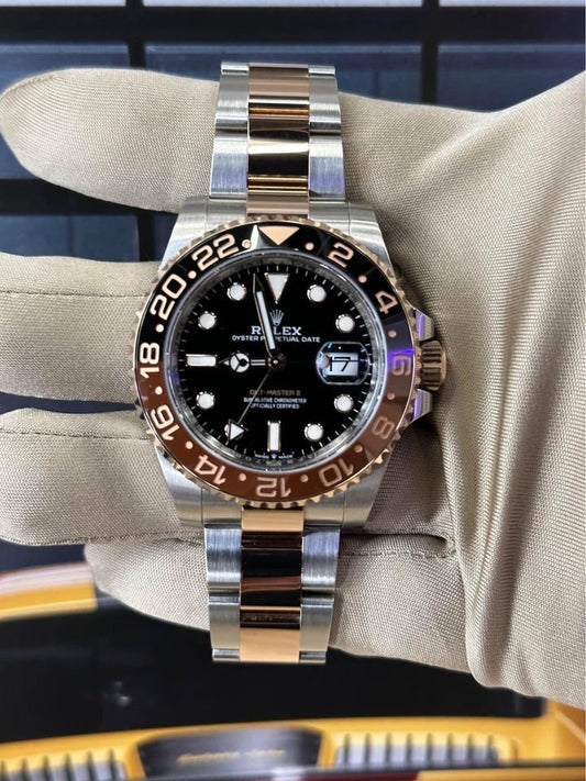 New 2020 Rolex GMT Master II "Rootbeer" 126711CHNR Two-Tone Oyster - MyWatchLLC