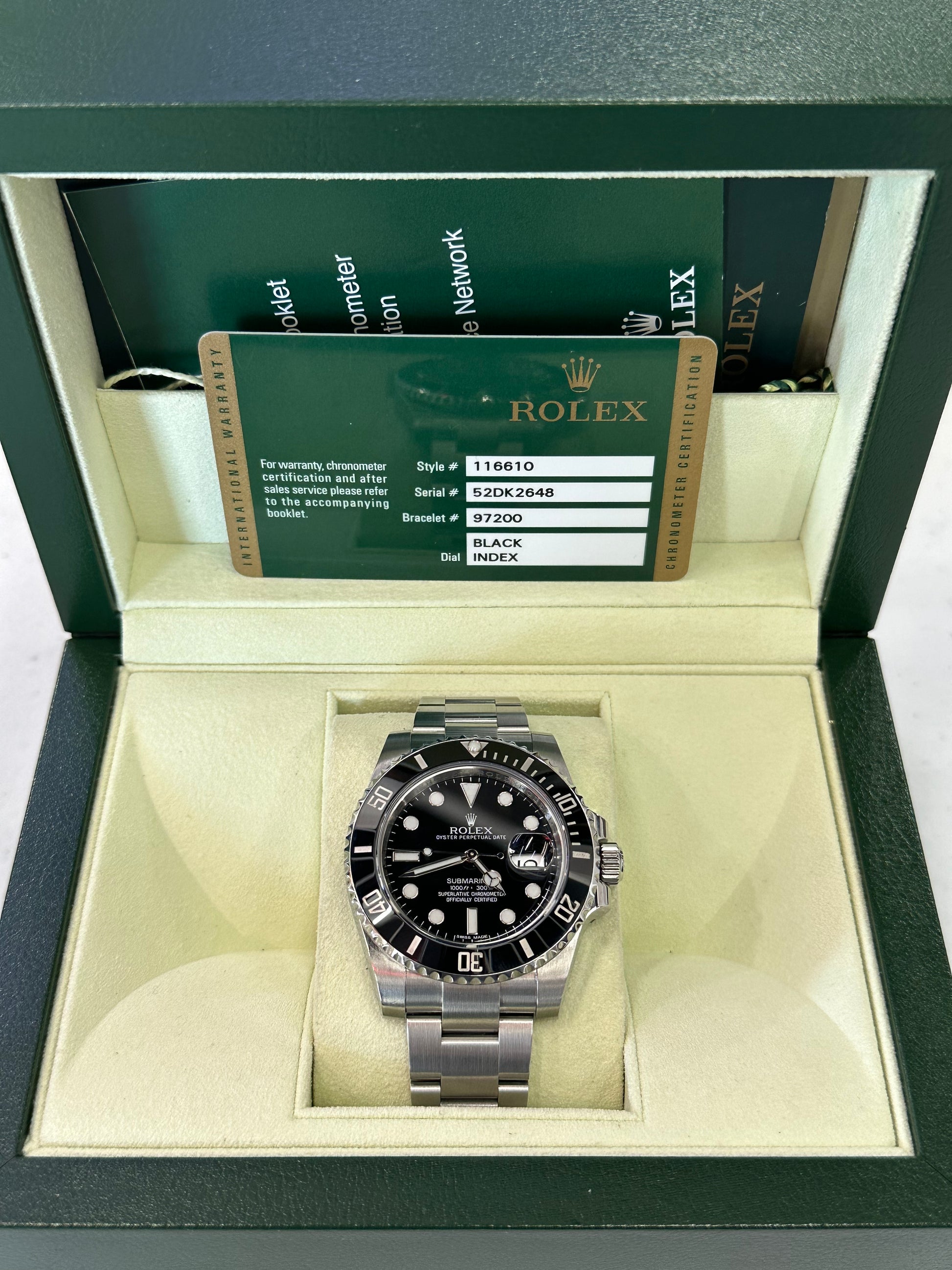 2013 Rolex Submariner 116610 Black Dial Oyster - MyWatchLLC