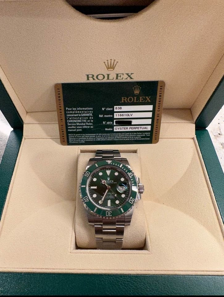2014 Rolex Submariner "HULK" 116610LV Stainless Steel Green Dial - MyWatchLLC