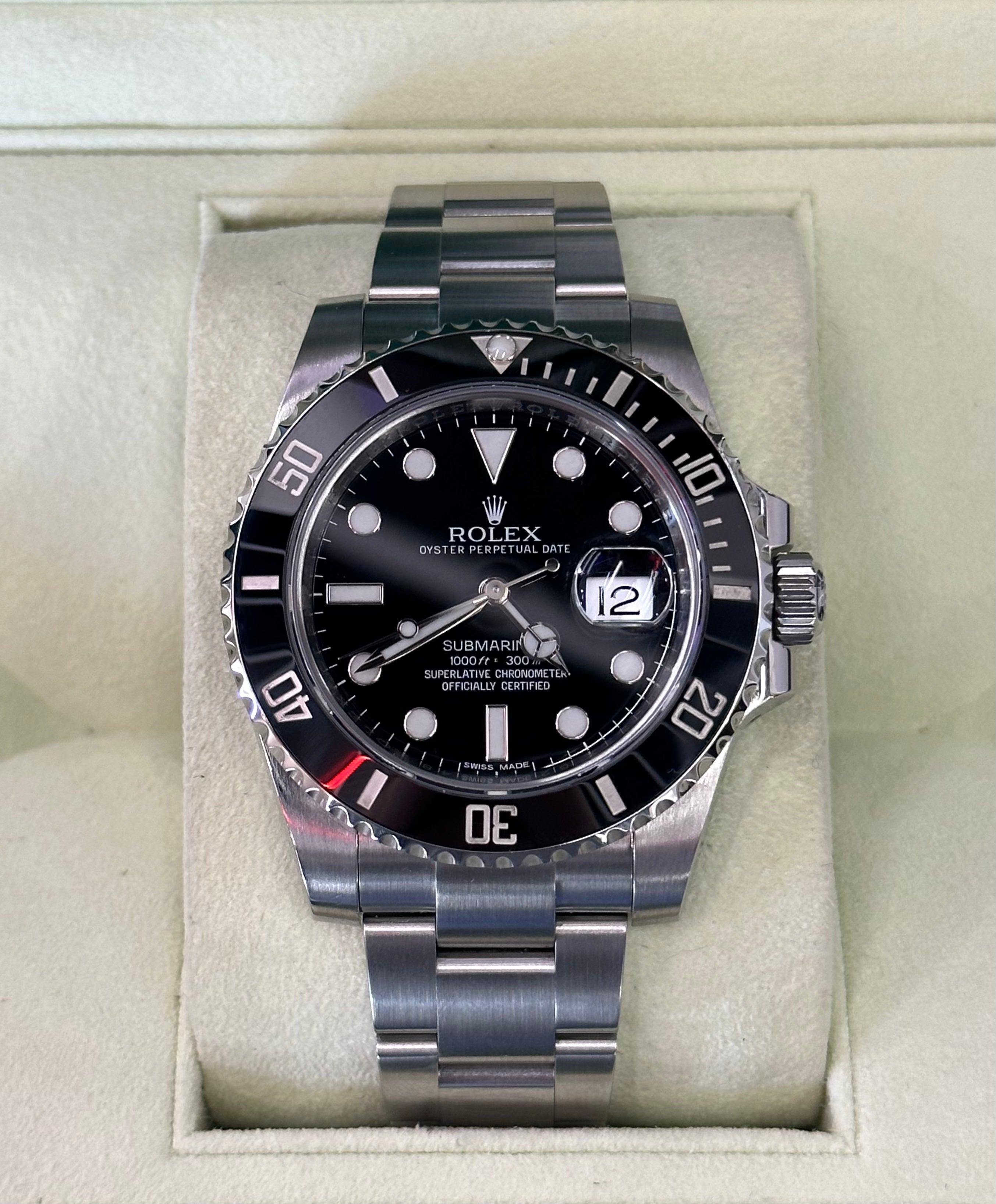 2013 Rolex Submariner Date 40mm 116610 Oyster Black Dial MyWatchLLC