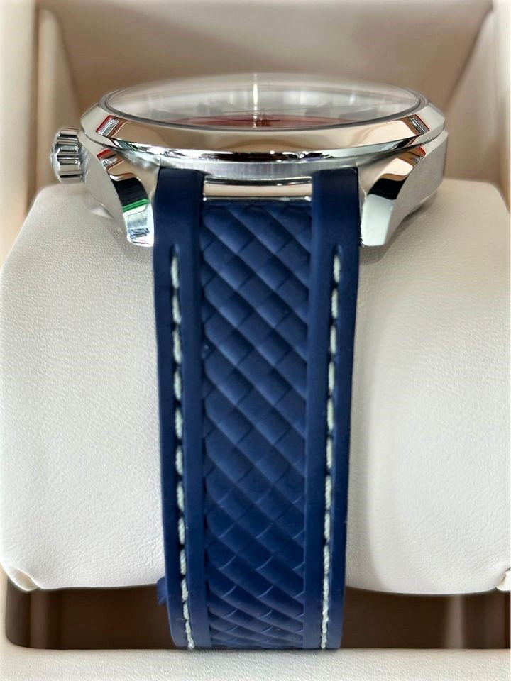 2022 Omega Seamaster Aqua Terra 41mm Grey Dial Blue Rubber Strap with SST Deployment Clasp - MyWatchLLC